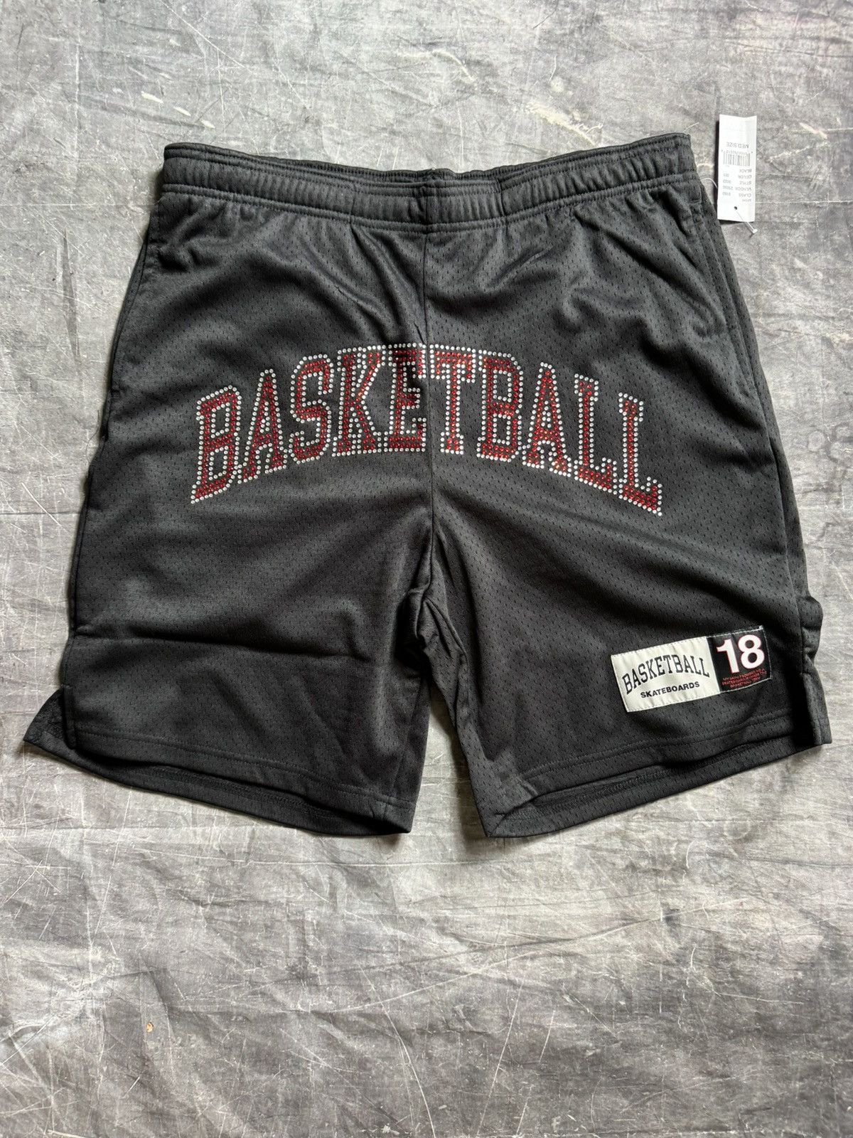 Heron Preston Basketball Skateboards Crystal Mesh Shorts in Black Size US 32 / EU 48 - 1 Thumbnail