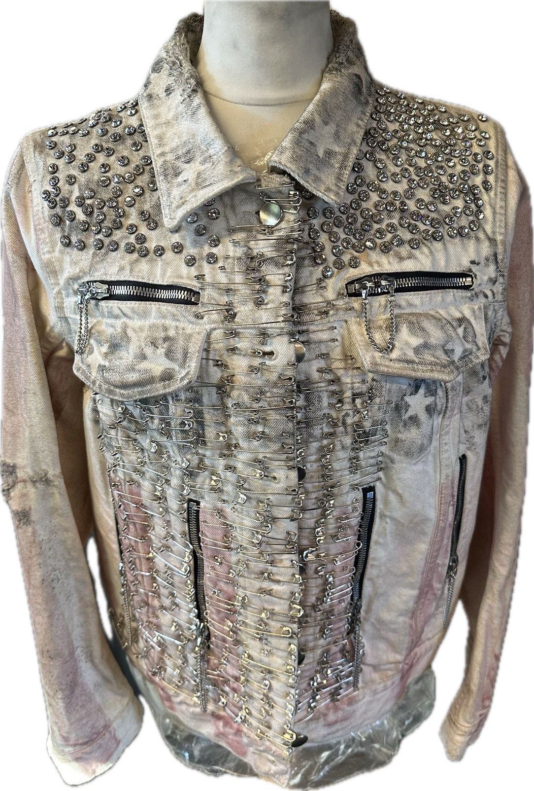 Balmain Balmain Spring 2011 Denim USA Flag Print Jacket Size M / US 6-8 / IT 42-44 - 2 Thumbnail