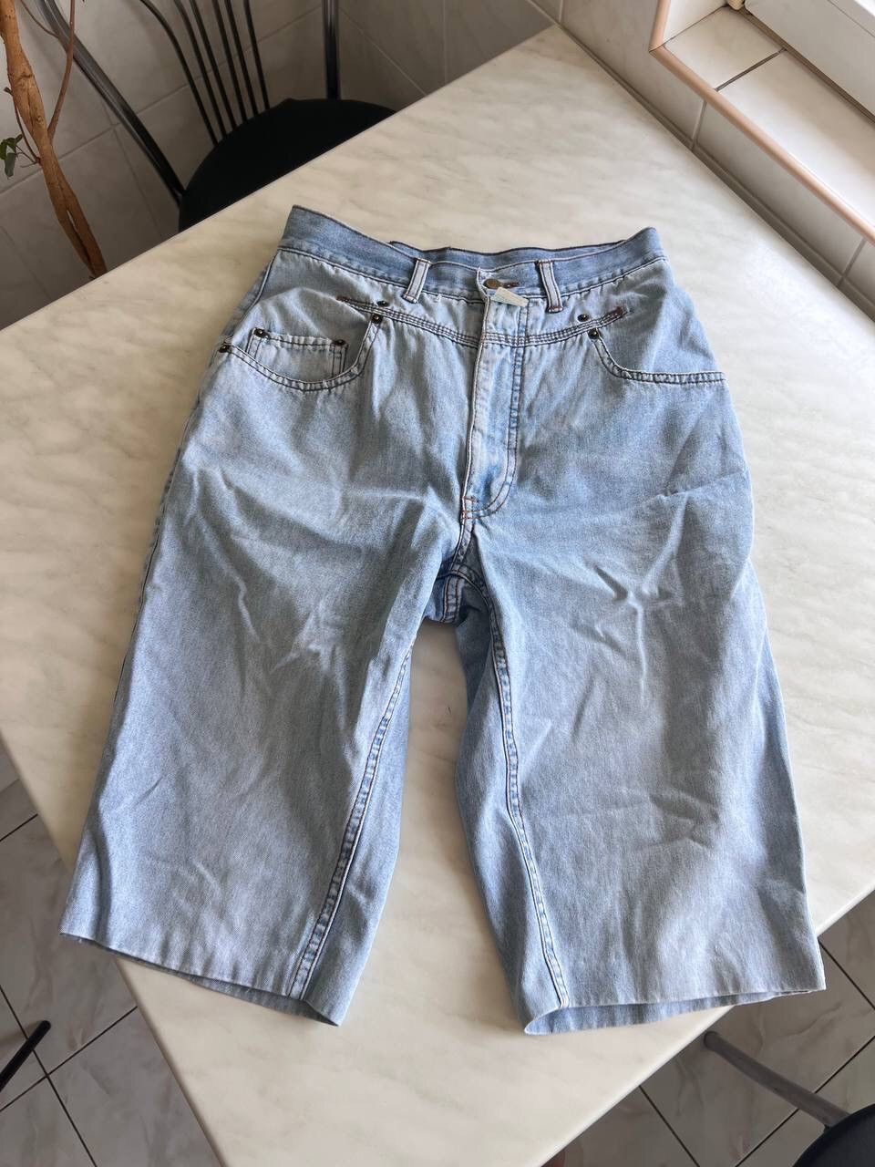 Marithe + Francois Girbaud × Vintage Vintage Y2K Marithe Francois Girbaud MFG Baggy Jeans Short Size 34" / US 12 / IT 48 - 6 Thumbnail