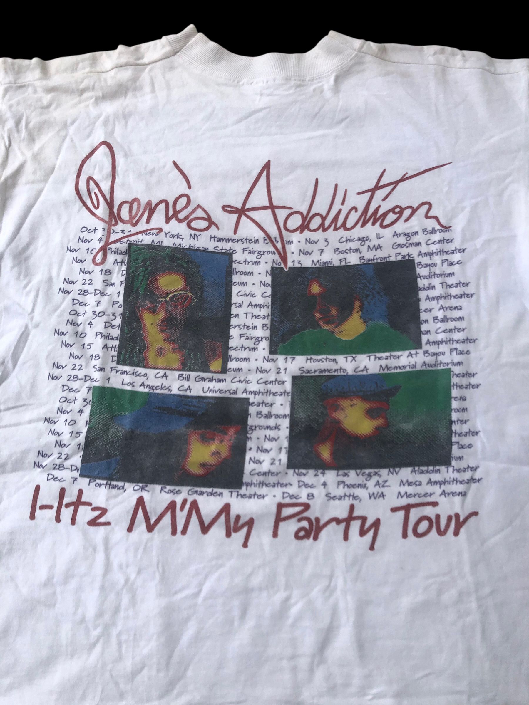 Jane's Addiction 🔥Vintage 90s JANE'S ADDICTION Tour Grunge Band T-Shirt Rare Size US L / EU 52-54 / 3 - 4 Thumbnail