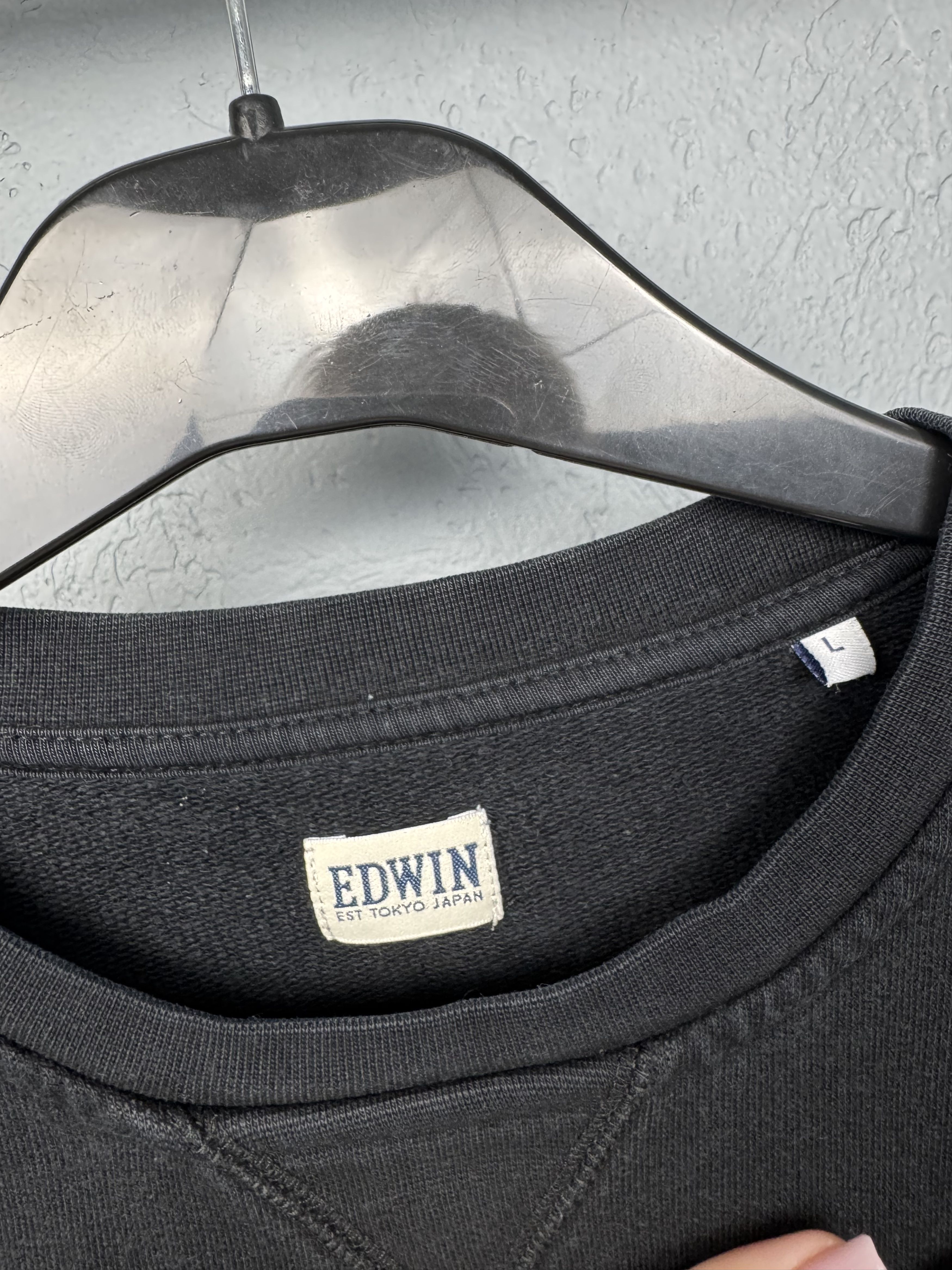 Edwin Edwin Mens Classic Crew Neck Logo Sweatshirt Size US L / EU 52-54 / 3 - 5 Thumbnail