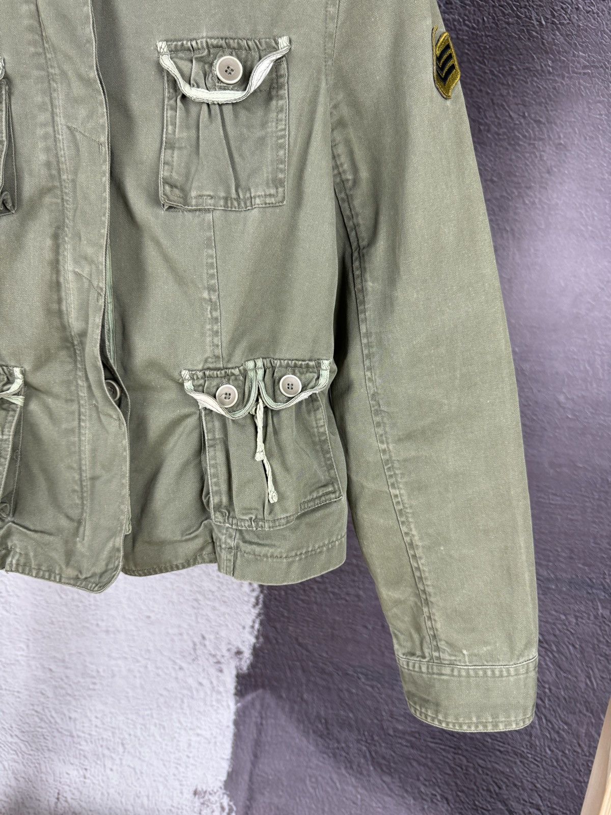 Von Dutch Von Dutch military denim jacket American flag patch pockets Size S / US 4 / IT 40 - 8 Thumbnail