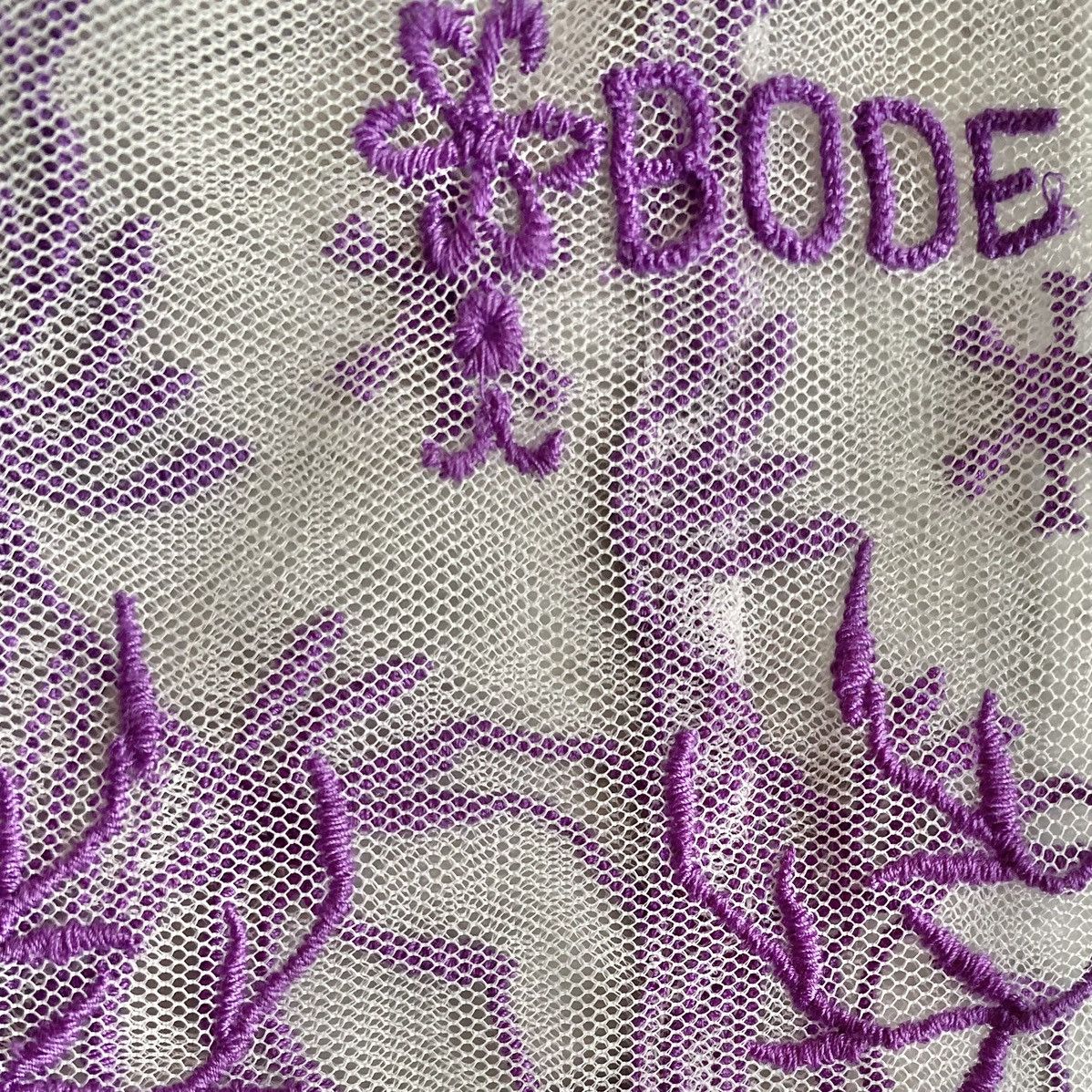 Bode Bode Mesh Embroidered Shirt Size US M / EU 48-50 / 2 - 8 Thumbnail