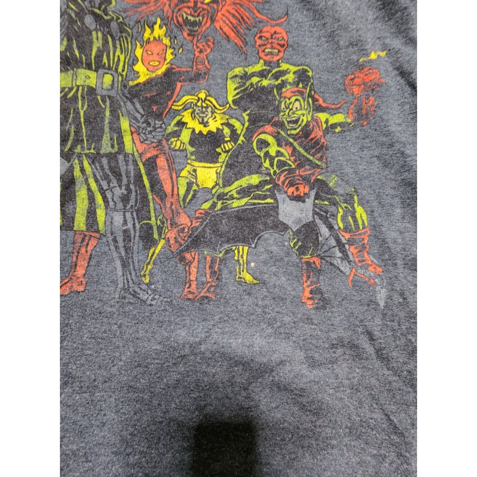 Mad Engine Mad Engine Marvel T Shirt Crew Neck Short Sleeve Gray Adult L Cotton Dr Doom Goblin Loki Marvel Characters Mens Size US L / EU 52-54 / 3 - 4 Thumbnail