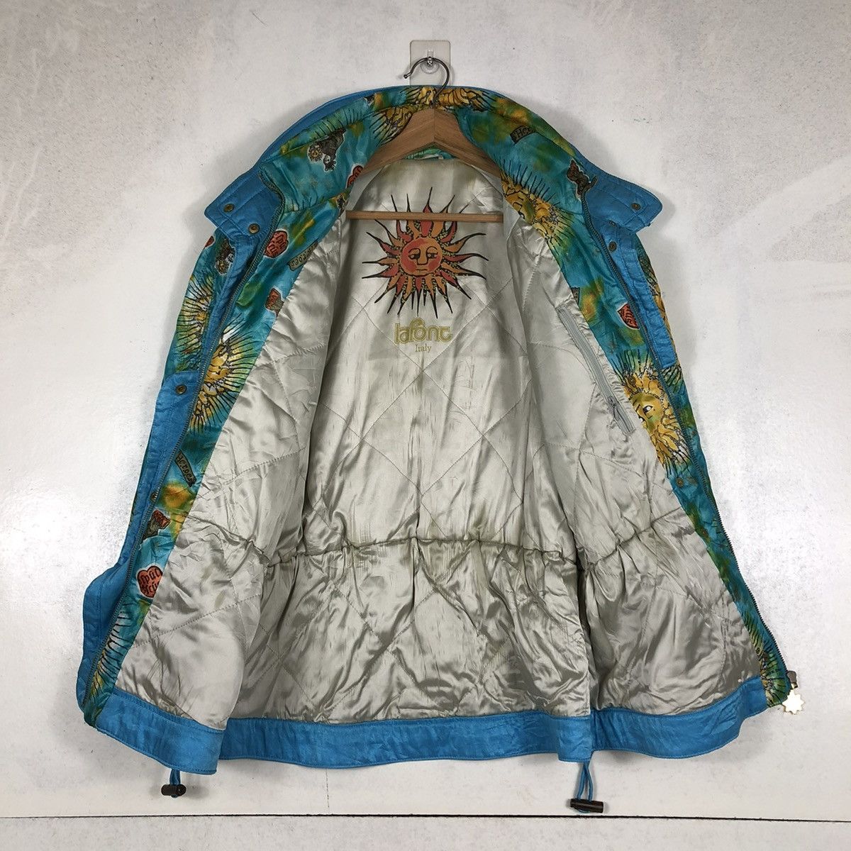 Japanese Brand 📌VINTAGE BOMBER JACKET SKI WINTER LAFONT ITALY FULL PRINT Size US L / EU 52-54 / 3 - 14 Thumbnail