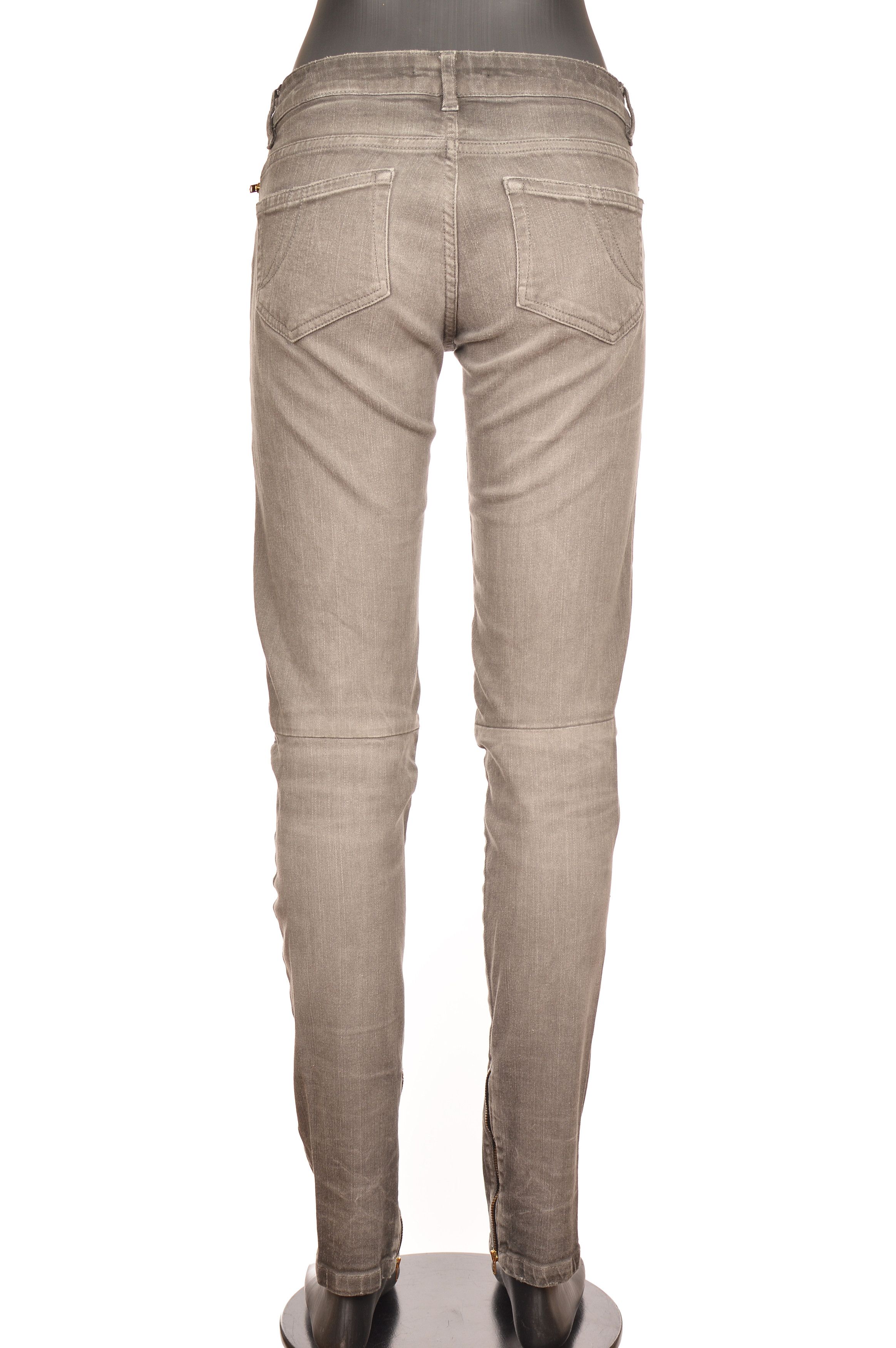 Maje Maje H13DIABOLO Gray Biker Stretch Denim Jeans Size 27" / US 4 / IT 40 - 4 Thumbnail