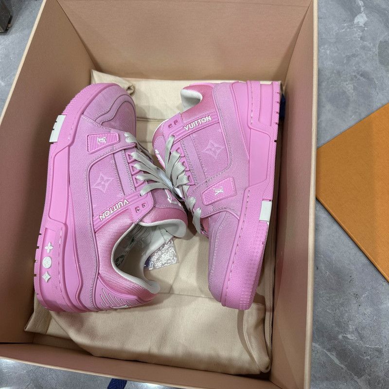 Louis Vuitton Louis Vuitton Pink Trainer Low-Top Sneakers - Size US 7 / EU 40 - 6 Thumbnail