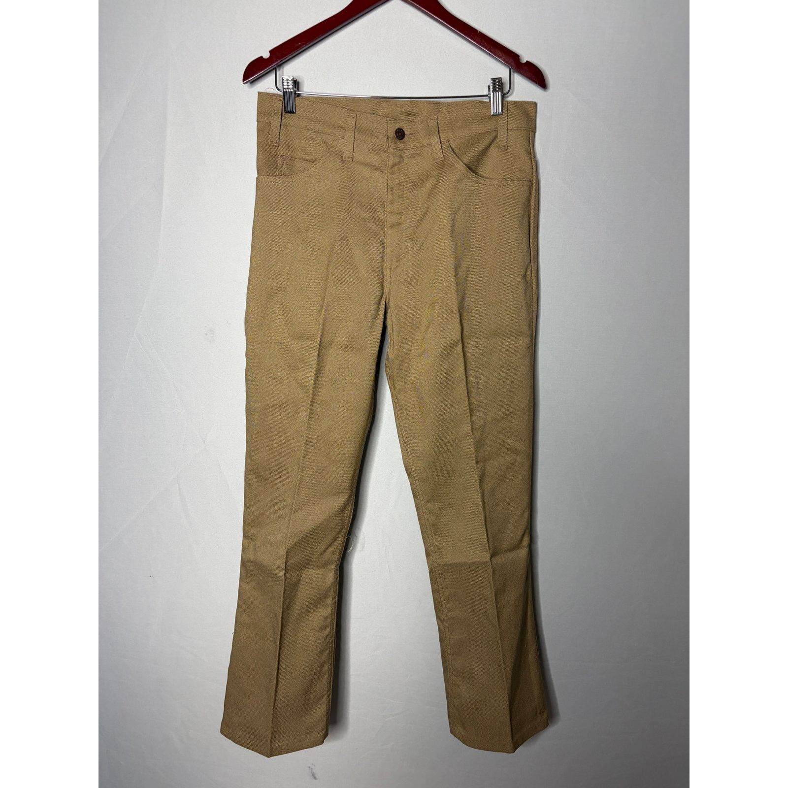 Levi's Vintage 70s Levi’s Sta-Prest khaki Dress Retro Pants 32x30 Size US 32 / EU 48 - 1 Thumbnail