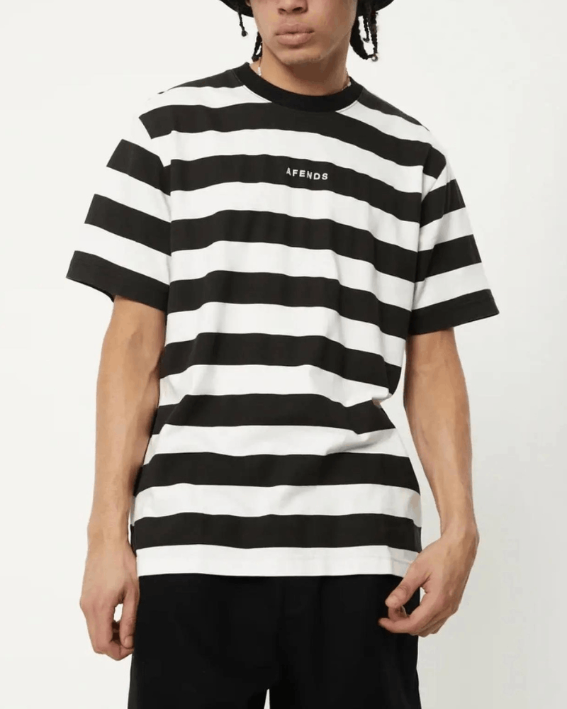 Afends BNWT Afends - Needle - Recycled Striped Logo T-Shirt - Large Size US L / EU 52-54 / 3 - 1 Thumbnail