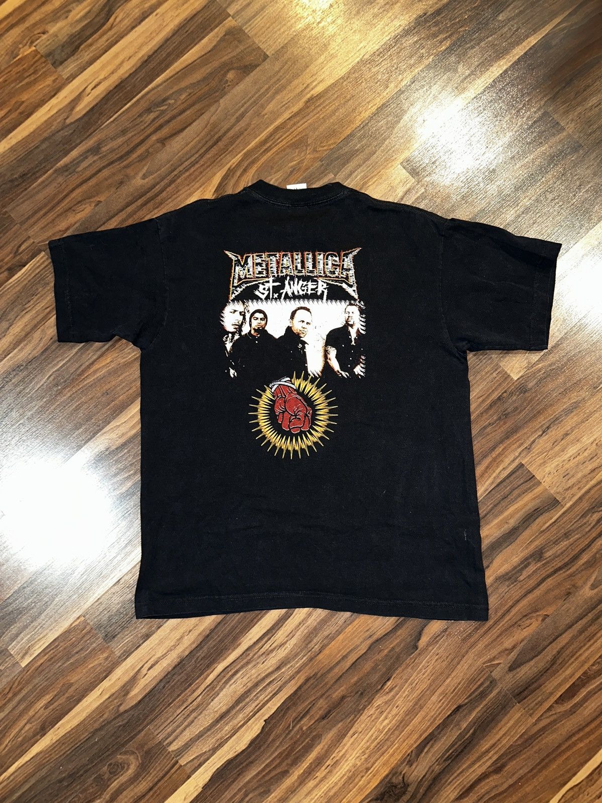 Band Tees × Vintage RARE Vtg METALLICA St. Anger Embroidered Mexican Tee Large Size US L / EU 52-54 / 3 - 7 Thumbnail