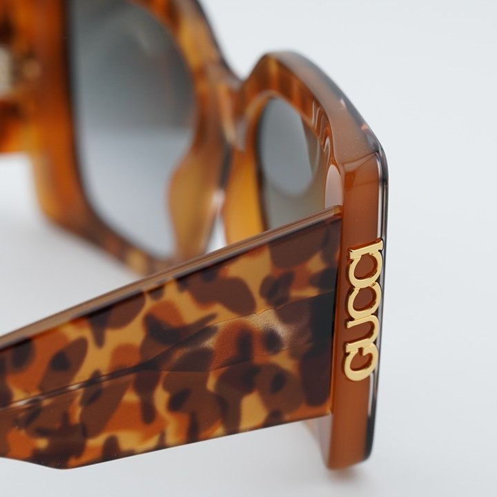 Gucci Gucci GG2039S 004 Sunglasses Havana Butterfly Frame, Grey Size ONE SIZE - 6 Thumbnail