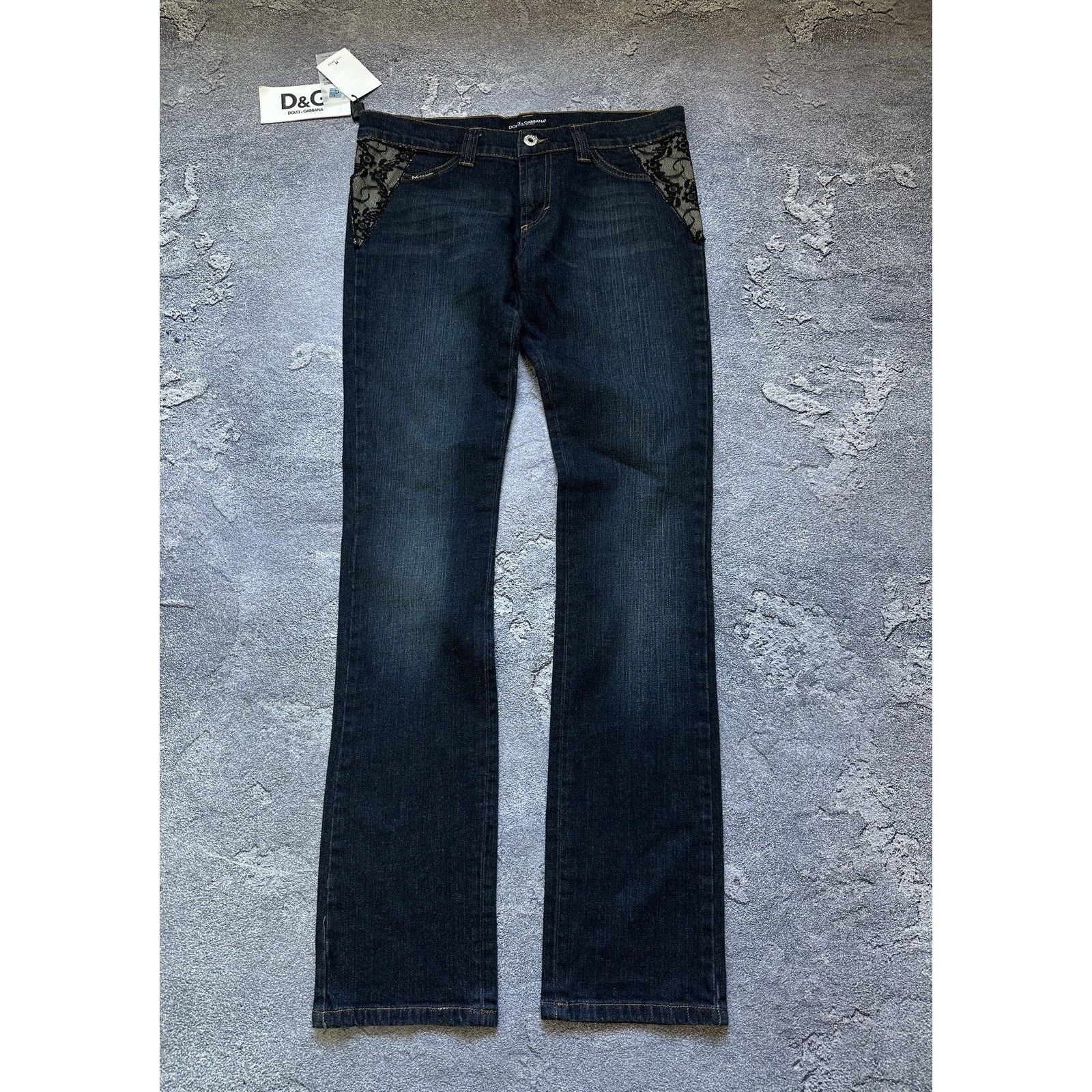 Dolce & Gabbana Dolce & Gabbana Don’t Touch My Bum Women’s Denim Pants Y2k Size 32" / US 10 / IT 46 - 2 Thumbnail