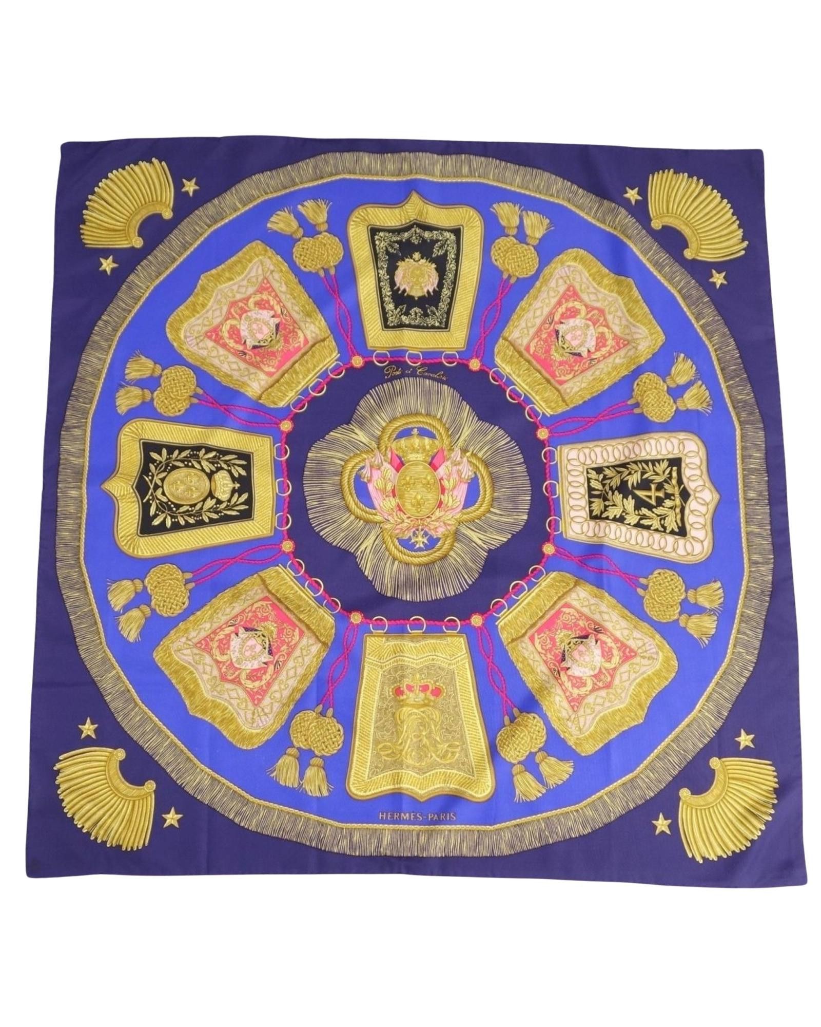 image of Hermes Multicolour Silk Square Scarf, Women's