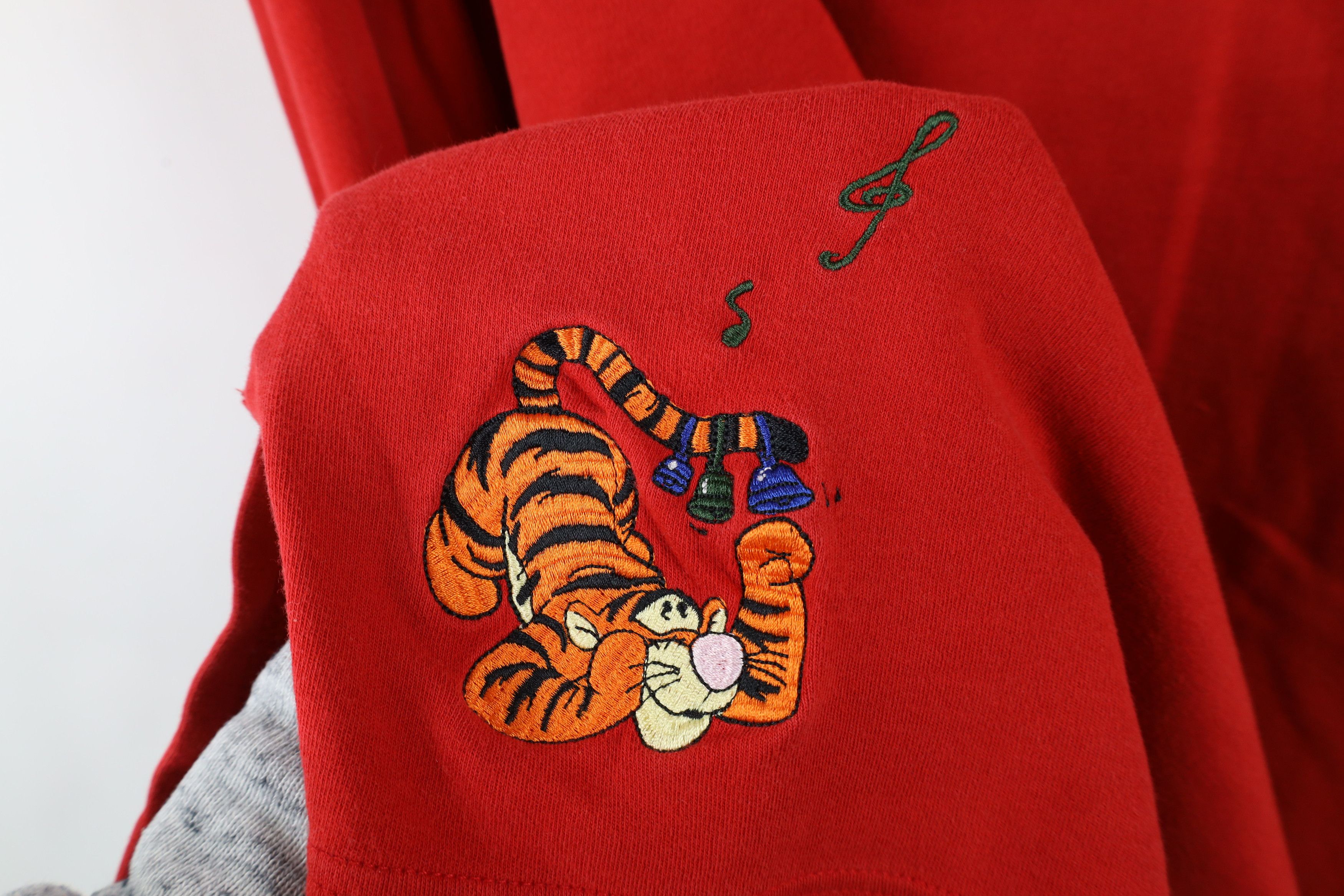 Disney × Vintage Vintage 90s Disney Winnie the Pooh Half Zip Shirt Top Red Size 3XL / US 20-22 - 8 Thumbnail