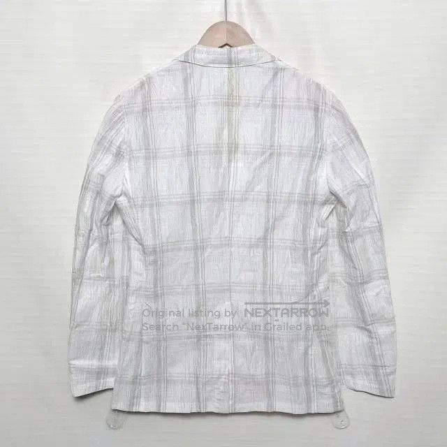 Hermes Hermes Light Gray Checkered Linen Blazer. Size US M / EU 48-50 / 2 - 2 Thumbnail