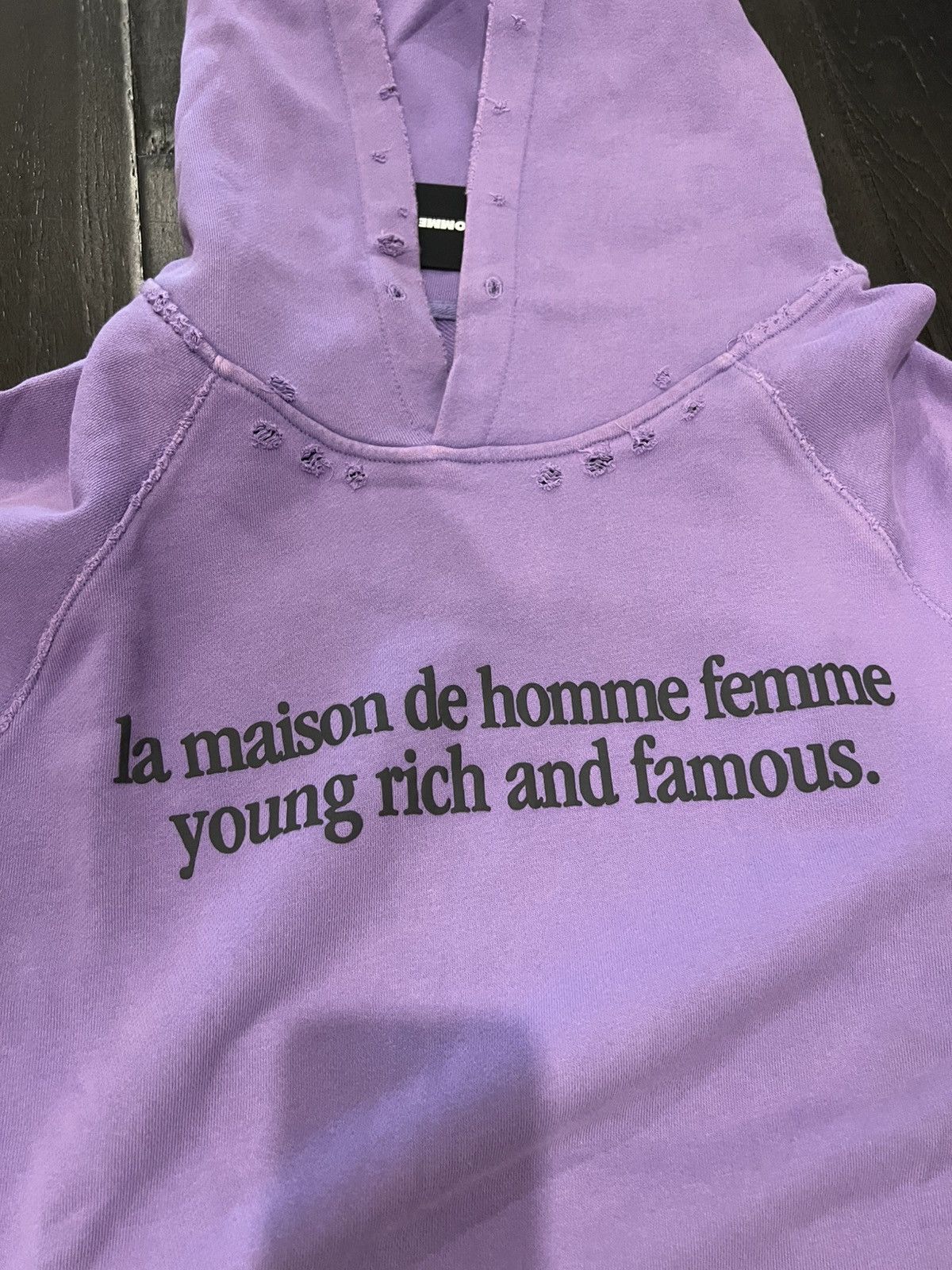 Homme + Femme La Homme+femme Purple La Maison Hoodie Size US M / EU 48-50 / 2 - 5 Thumbnail