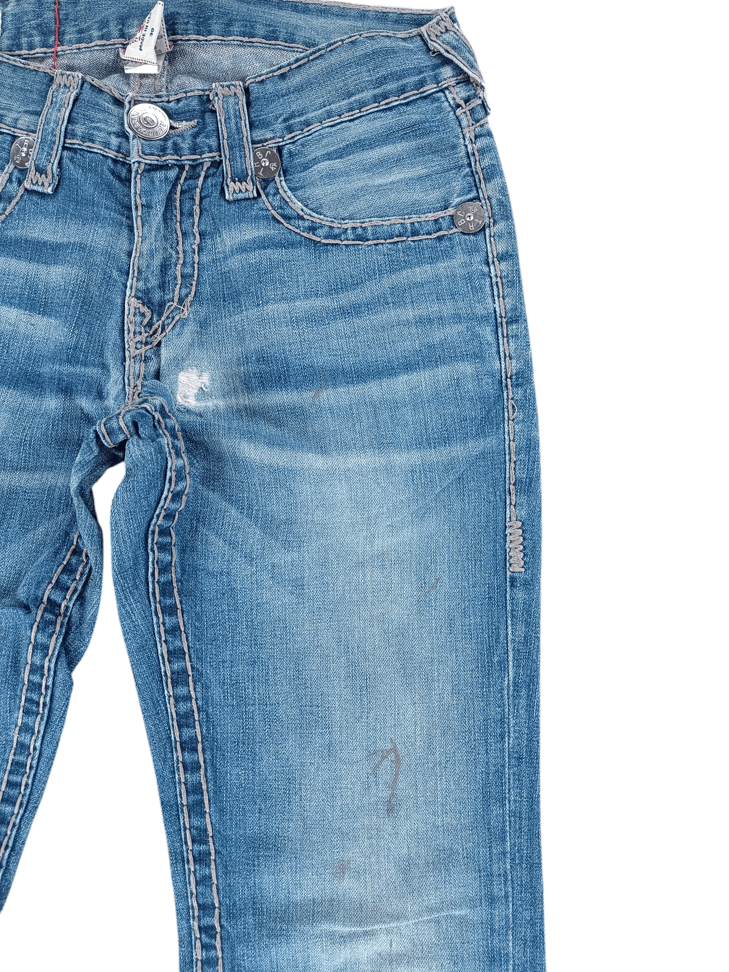 True Religion Bobby Super T Distressed Jeans