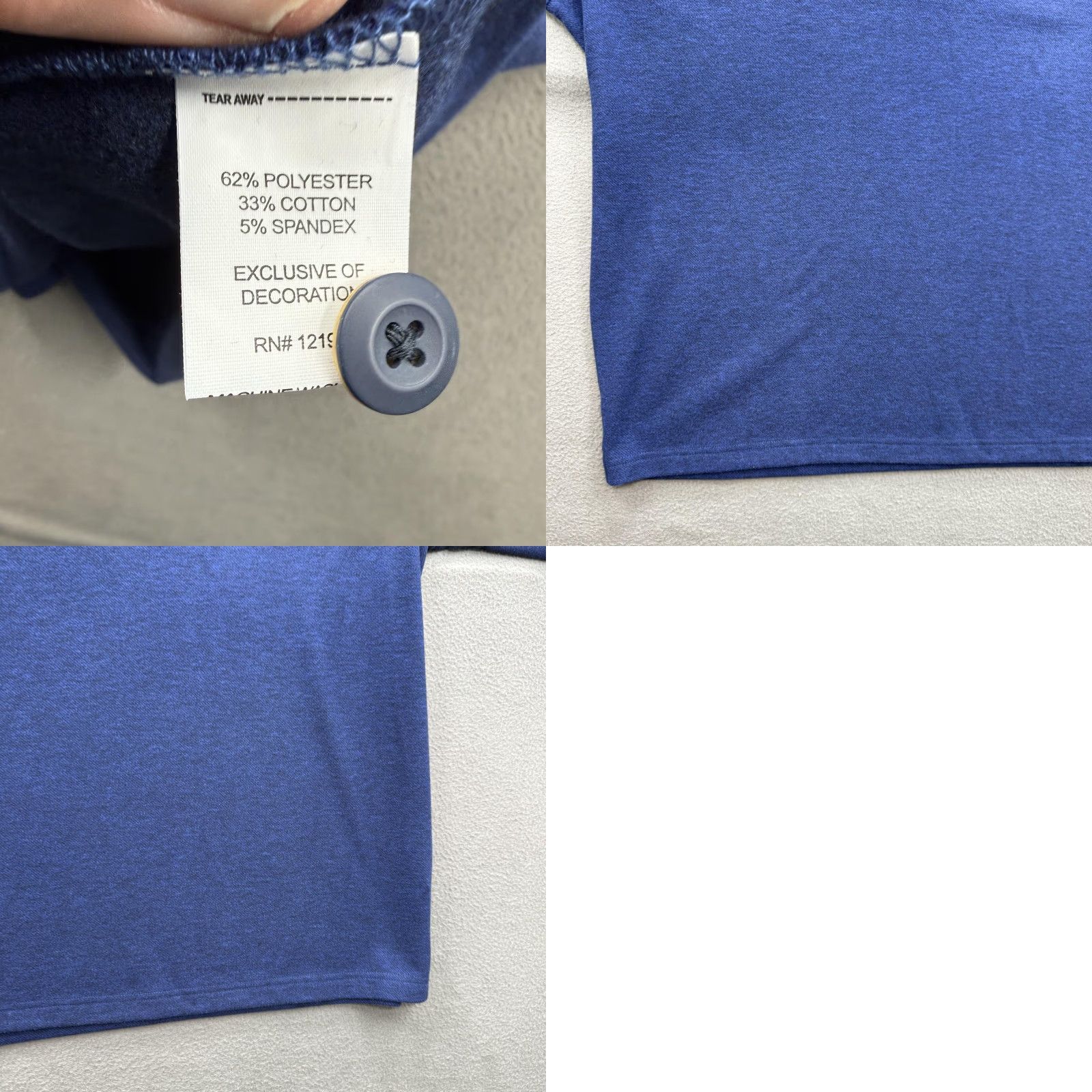 johnnie-O johnnie-O Pullover Mens 2XL Blue Quarter Zip Long Sleeve FCA Cross Logo Size US XXL / EU 58 / 5 - 8 Thumbnail