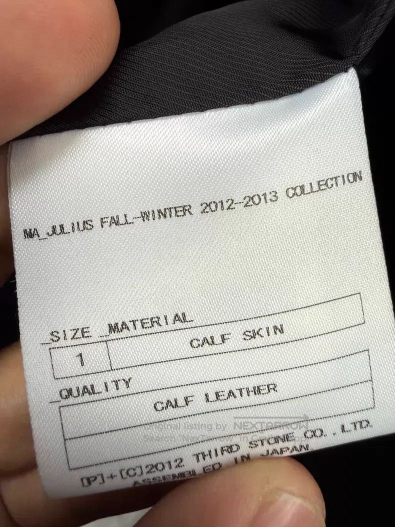 Julius Julius Leather jacket with three-dimensional pockets| Size S / US 4 / IT 40 - 9 Thumbnail
