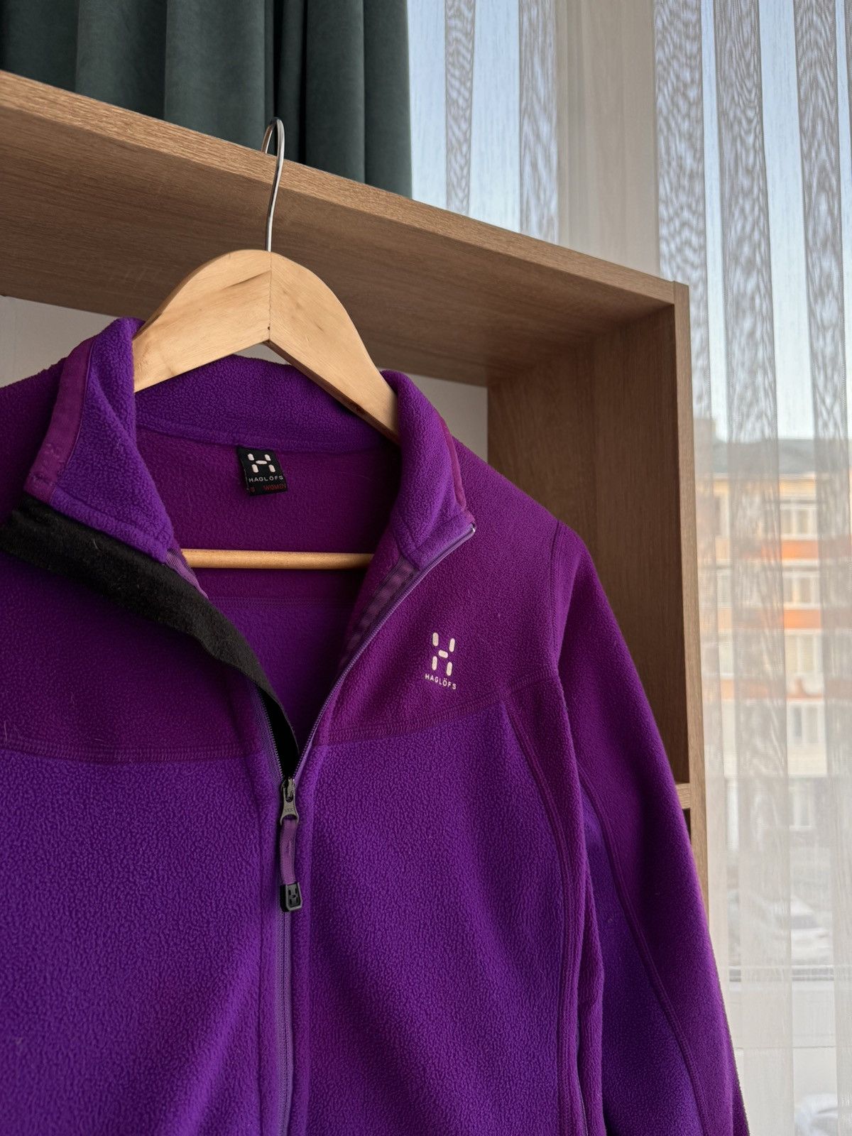 Haglofs × Vintage Vintage Haglofs Astro Scandinavian Purple W’ Fleece Jacket Size S / US 4 / IT 40 - 4 Thumbnail