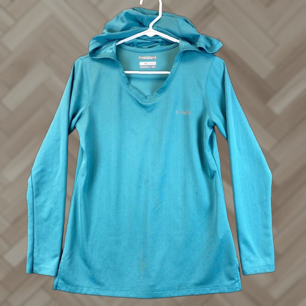 Vintage Columbia Running Small Women Pullover Hoodie Sweatshirt Omni Wick Top / 80-12 Size S / US 4 / IT 40 - 1 Thumbnail