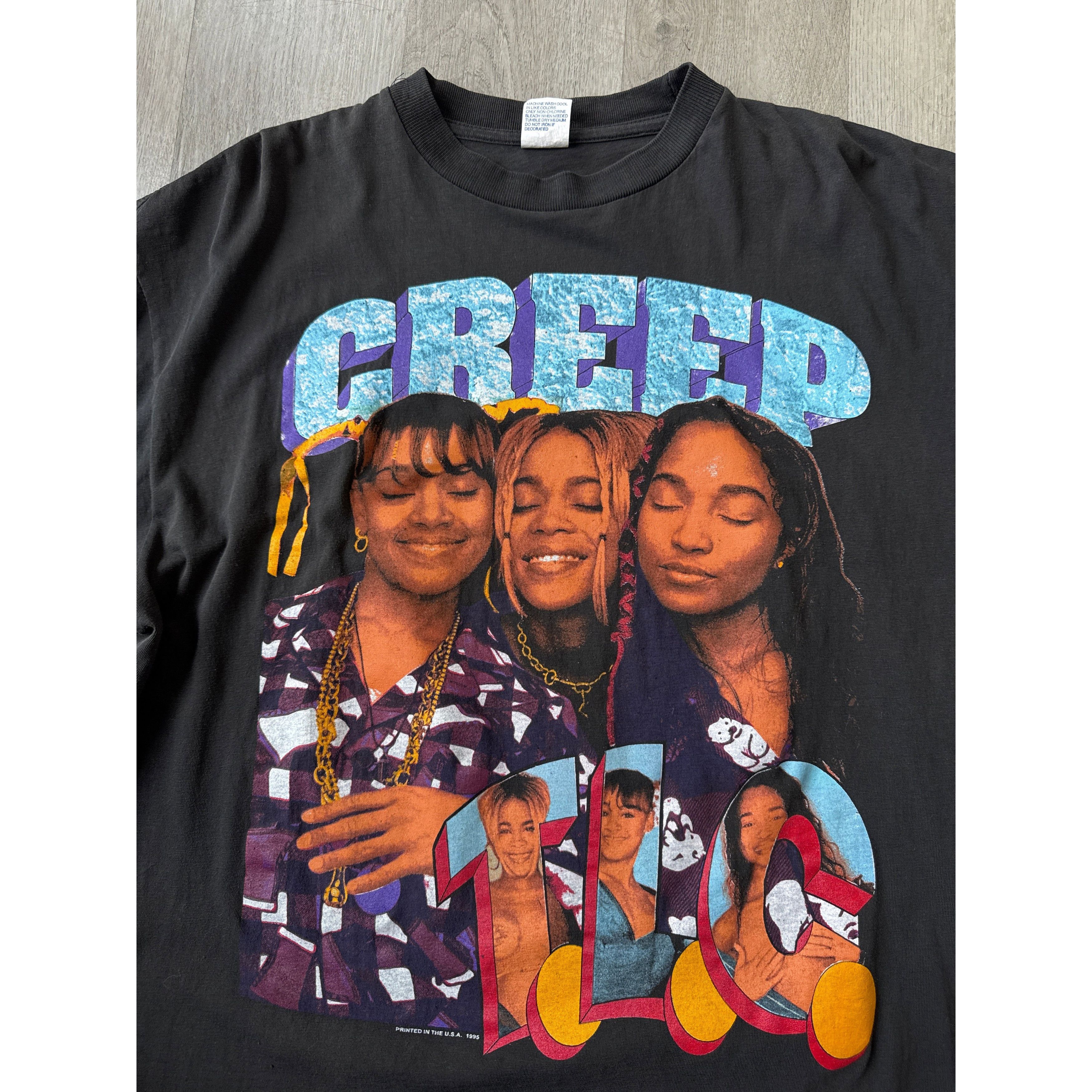 Vintage Vintage 1995 TLC Creep Crazy Sexy Cool Rap Tee Size US XXL / EU 58 / 5 - 3 Thumbnail