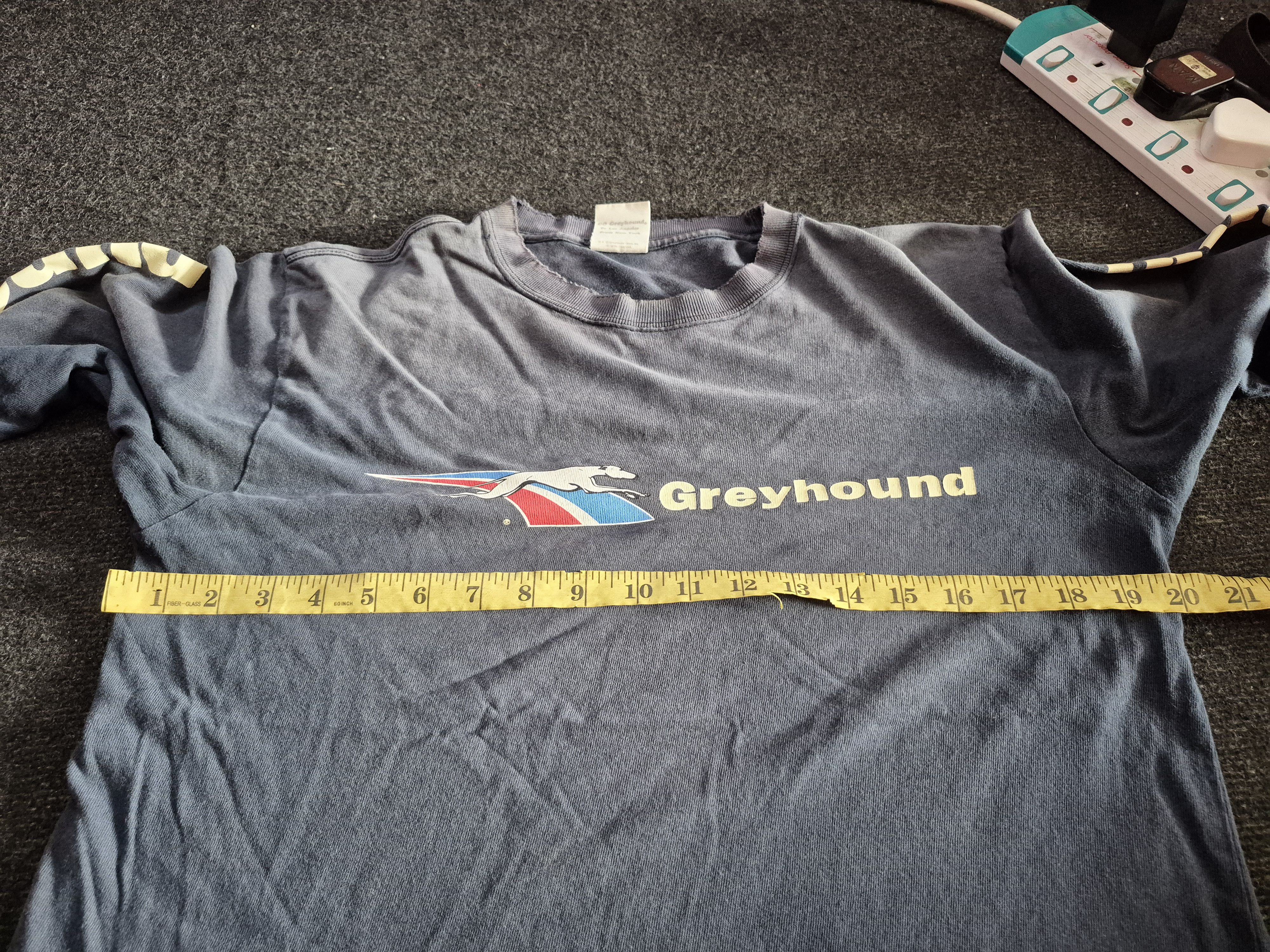 Vintage 🔥 Vintage Greyhound Longsleeves Distressed Tee Size US M / EU 48-50 / 2 - 16 Thumbnail