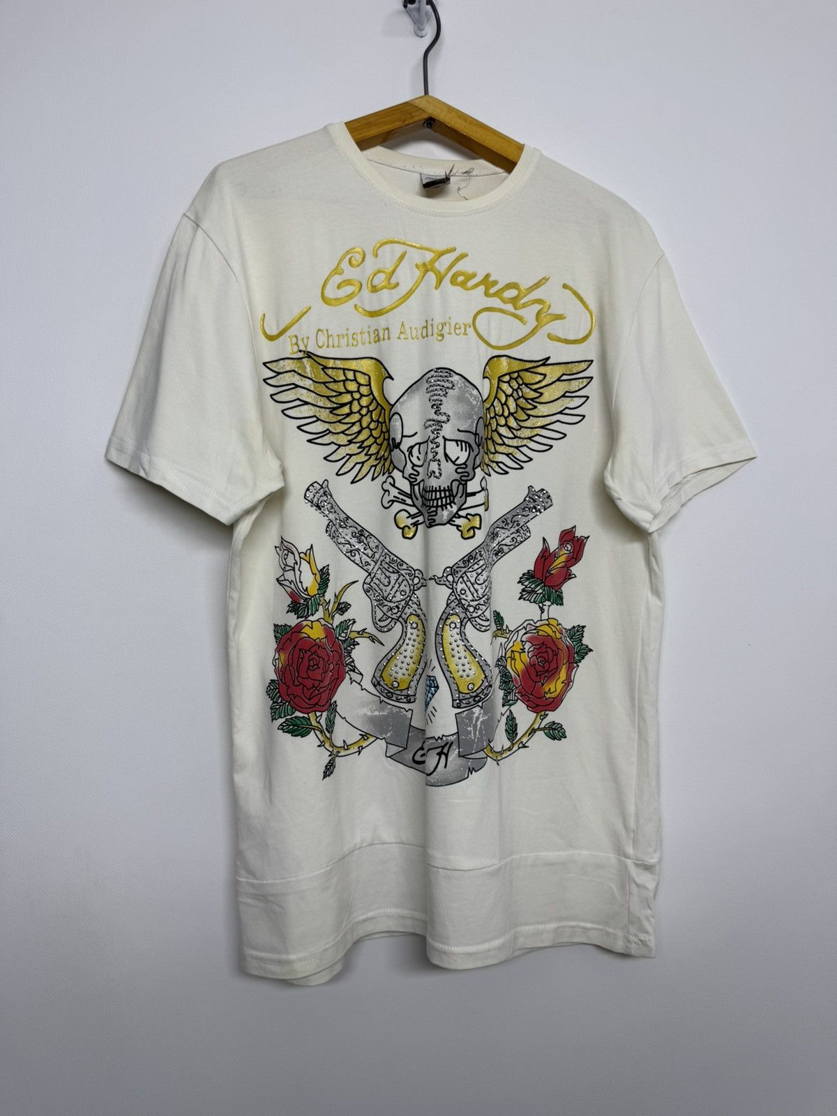 Ed Hardy Vintage Ed Hardy Guns Big Logo T-Shirt 90’s Size US S / EU 44-46 / 1 - 6 Thumbnail