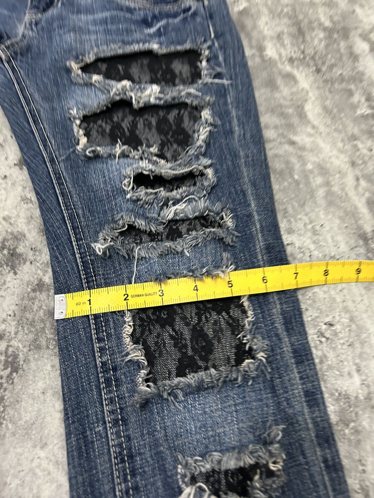 Japanese Brand Cecil Mc Bee Distressed Jeans Size 29" - 15 Thumbnail