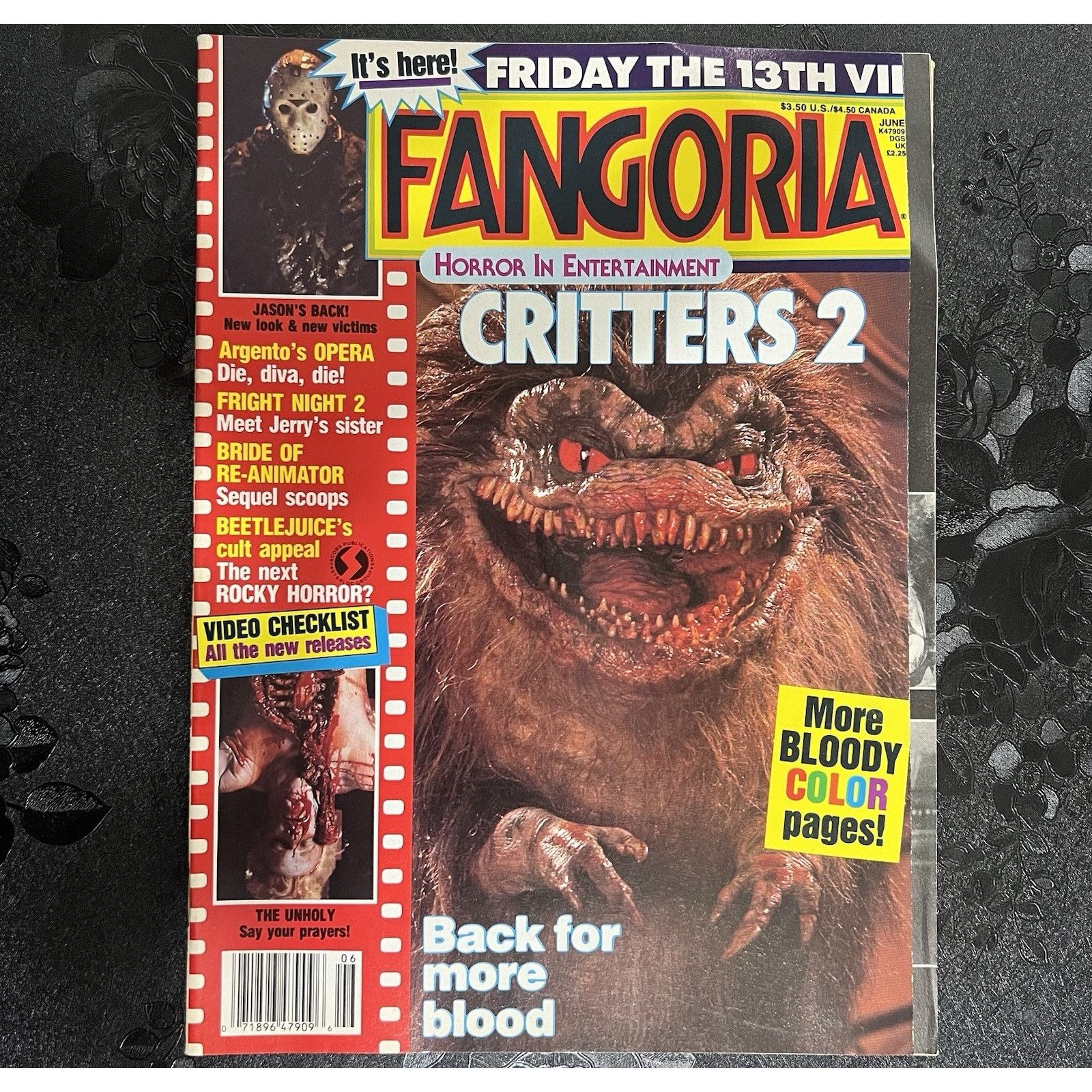 DC Comics Fangoria Magazine #74 8 1988 Critters Jason Friday the 13th Size ONE SIZE - 1 Thumbnail