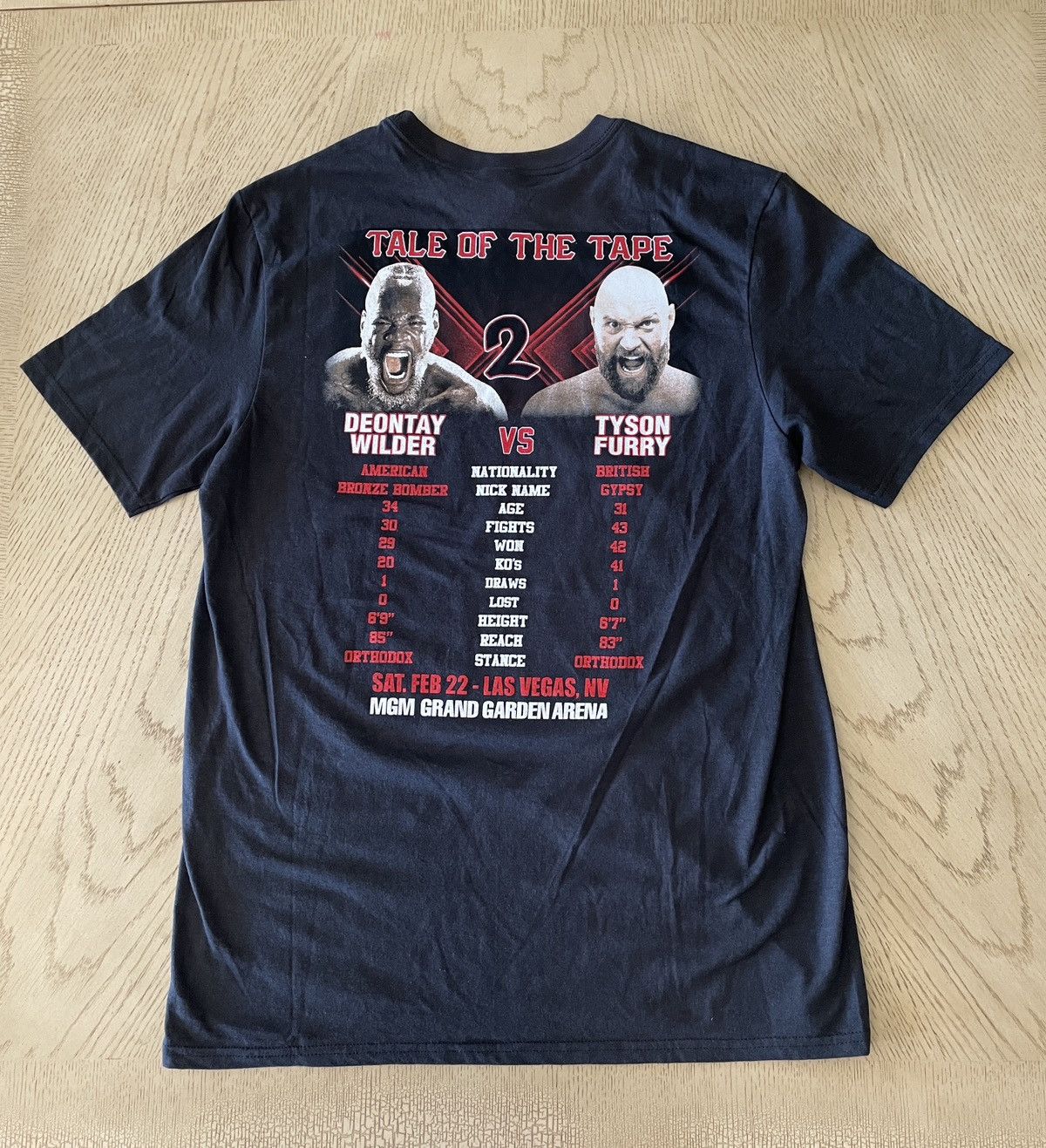 Vintage Boxing Tyson Fury Vs Deontay Wilder II Size US M / EU 48-50 / 2 - 2 Thumbnail