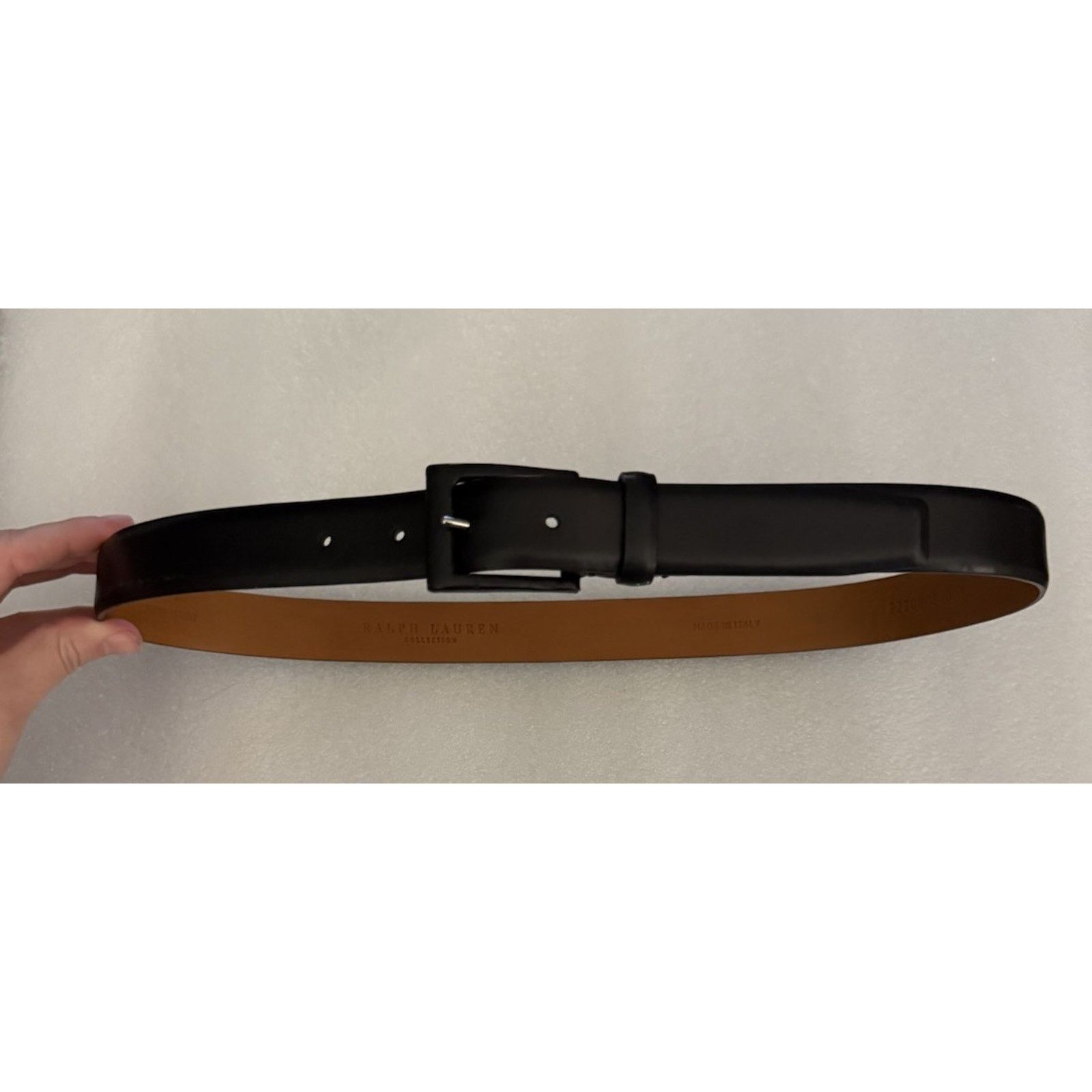 Ralph Lauren Collection Black Smooth Leather Belt Italy M Ralph Lauren Collection Black Smooth Leather Belt Italy M main image 2