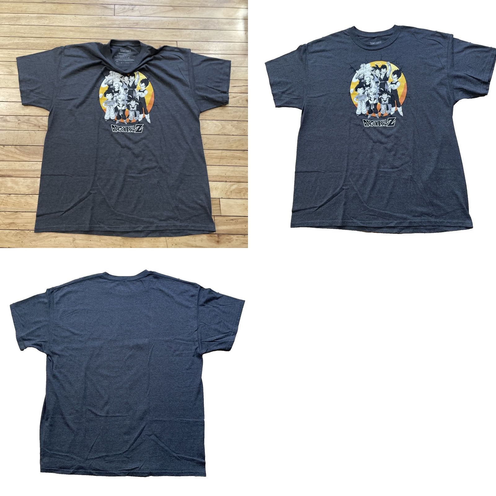 Vintage DRAGON BALL Z Shirt Men XL Gray GOKU GOHAN Vegeta Trunks DBZ Graphic Tee X L 46" Shirts Tee, 90s Anime, Dragon Ball Z Mens XL Gray Size US XL / EU 56 / 4 - 11 Thumbnail
