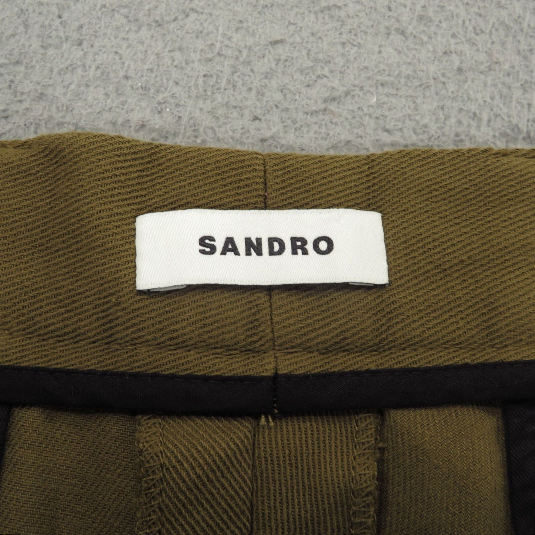 Sandro Sandro Paris Shorts Mens 34 (44) Camel Brown Cotton Twill Designer Chino 9" Andy Size US 44 / EU 60 - 7 Thumbnail