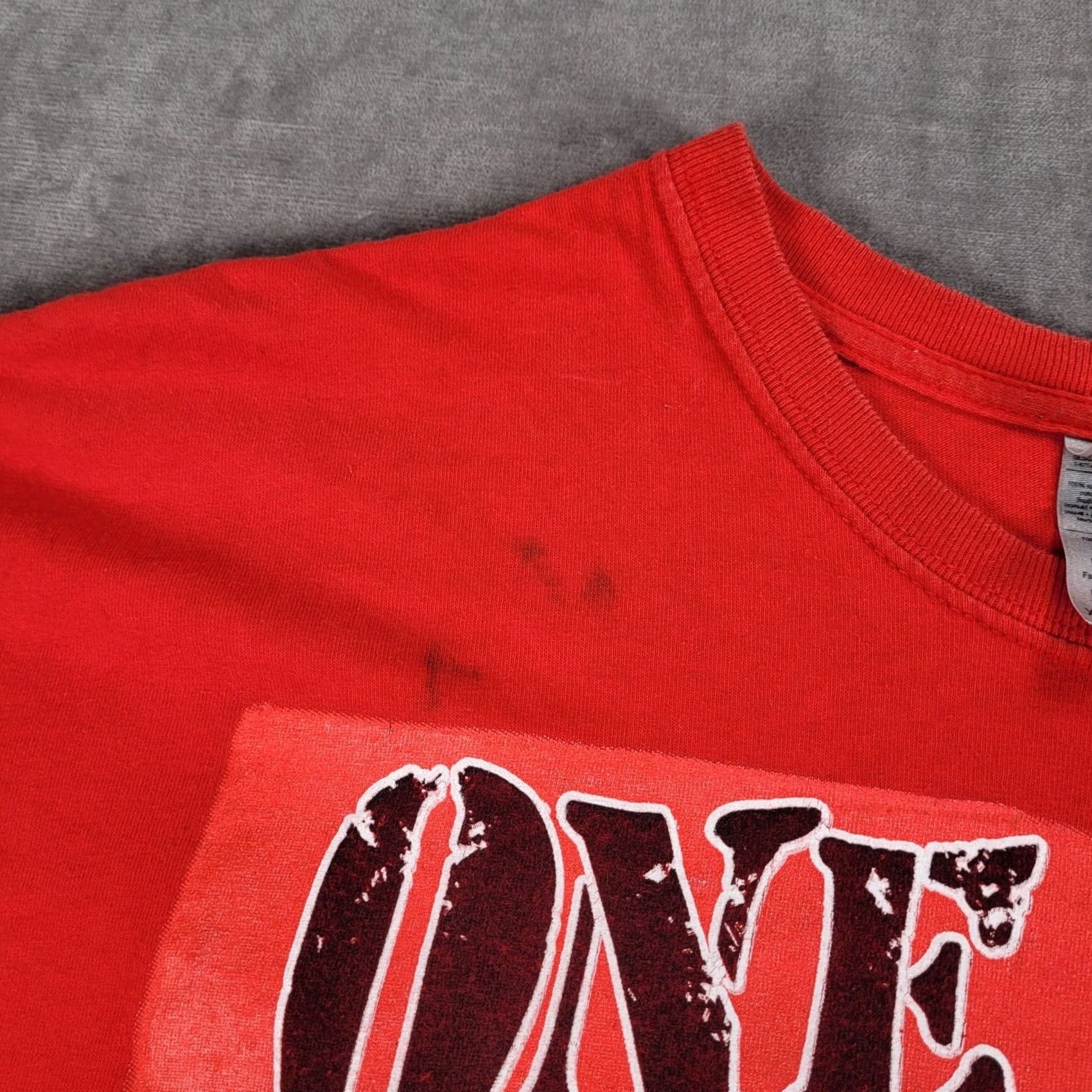Gildan Gildan Bob Marley One Love Graphic Print T-Shirt Red XL Men Size US XL / EU 56 / 4 - 7 Thumbnail