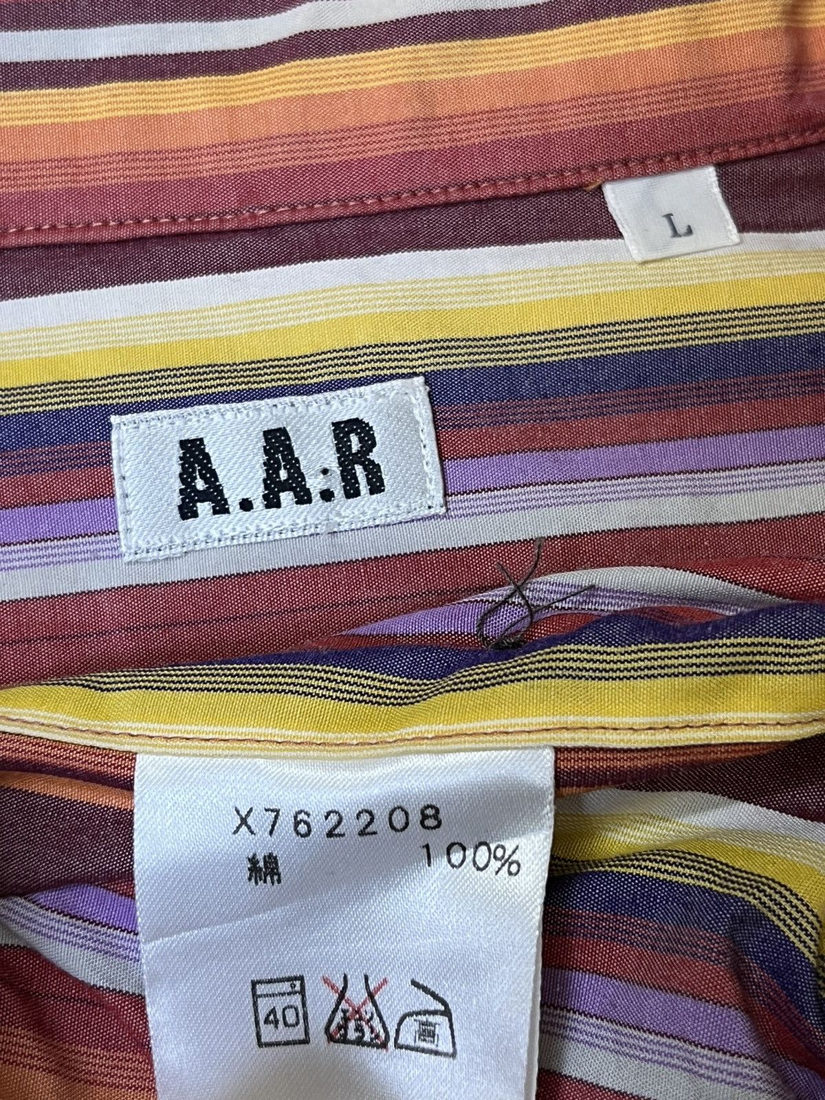 Yohji Yamamoto YOHJI YAMAMOTO AAR DURBAN STRIPED BUTTON UPS L/S SHIRT Size US M / EU 48-50 / 2 - 9 Thumbnail