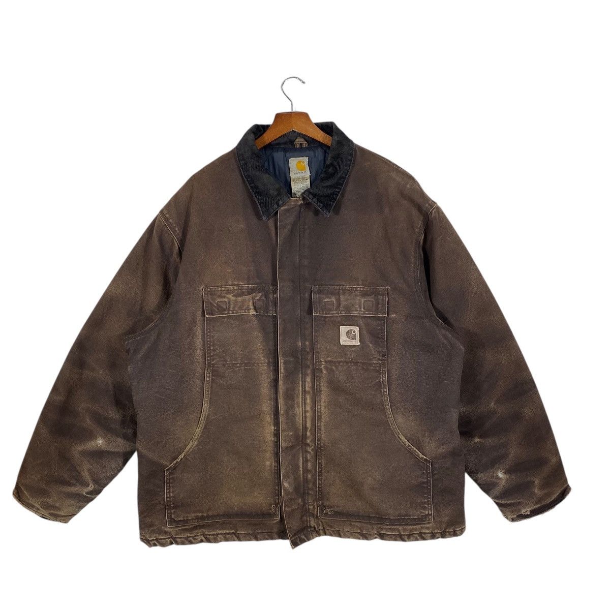 Carhartt Vintage Carhartt C26 DKB Mocha Dual Zip Quilted Workwear Size US XL / EU 56 / 4 - 1 Thumbnail