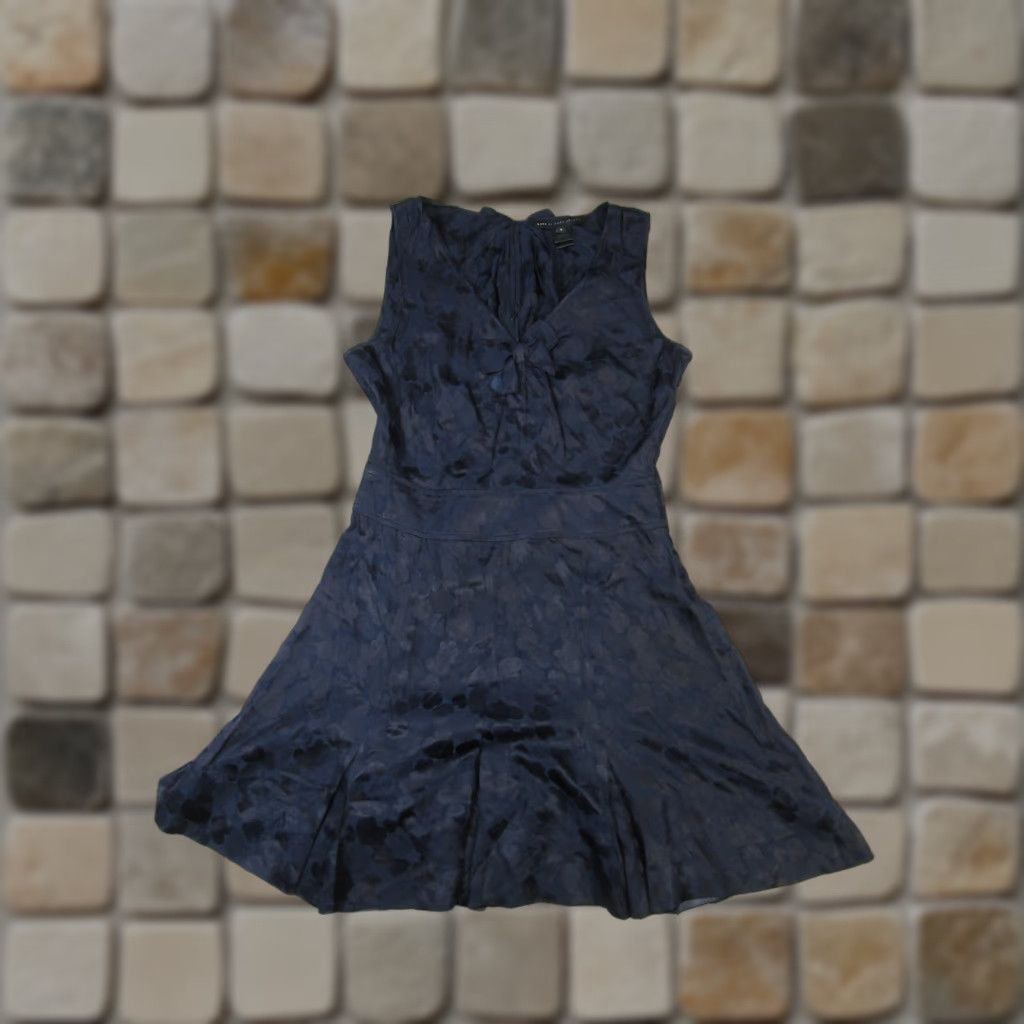 Marc Jacobs Marc Jacobs Dress Womens 8 Blue Silk Blend Wrap Sleeveless V-Neck Size M / US 6-8 / IT 42-44 - 1 Thumbnail