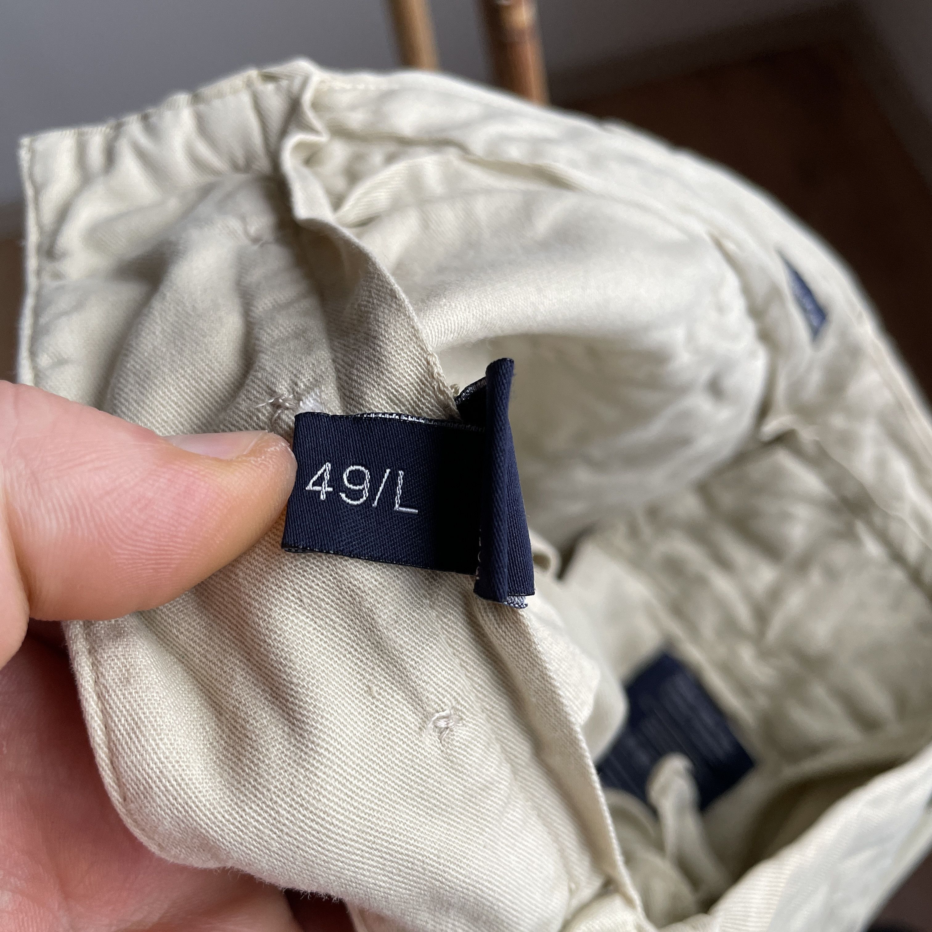 Polo Ralph Lauren Polo Ralph Lauren Vintage Beige Distressed Heavy Chinos Size US 33 - 16 Thumbnail
