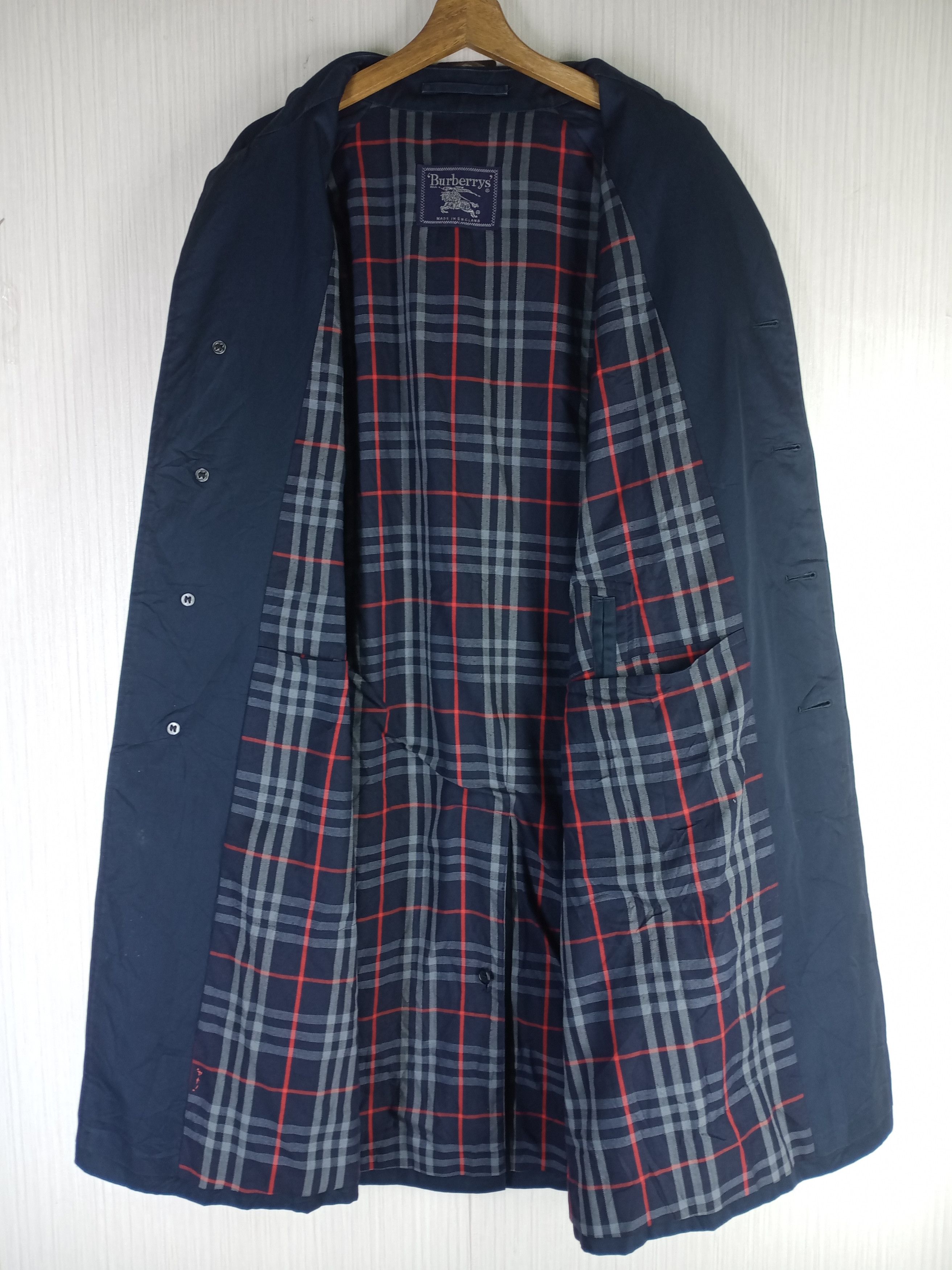 Burberry Rare Vintage Burberrys London Nova Check Trench Coat Size US XL / EU 56 / 4 - 2 Thumbnail