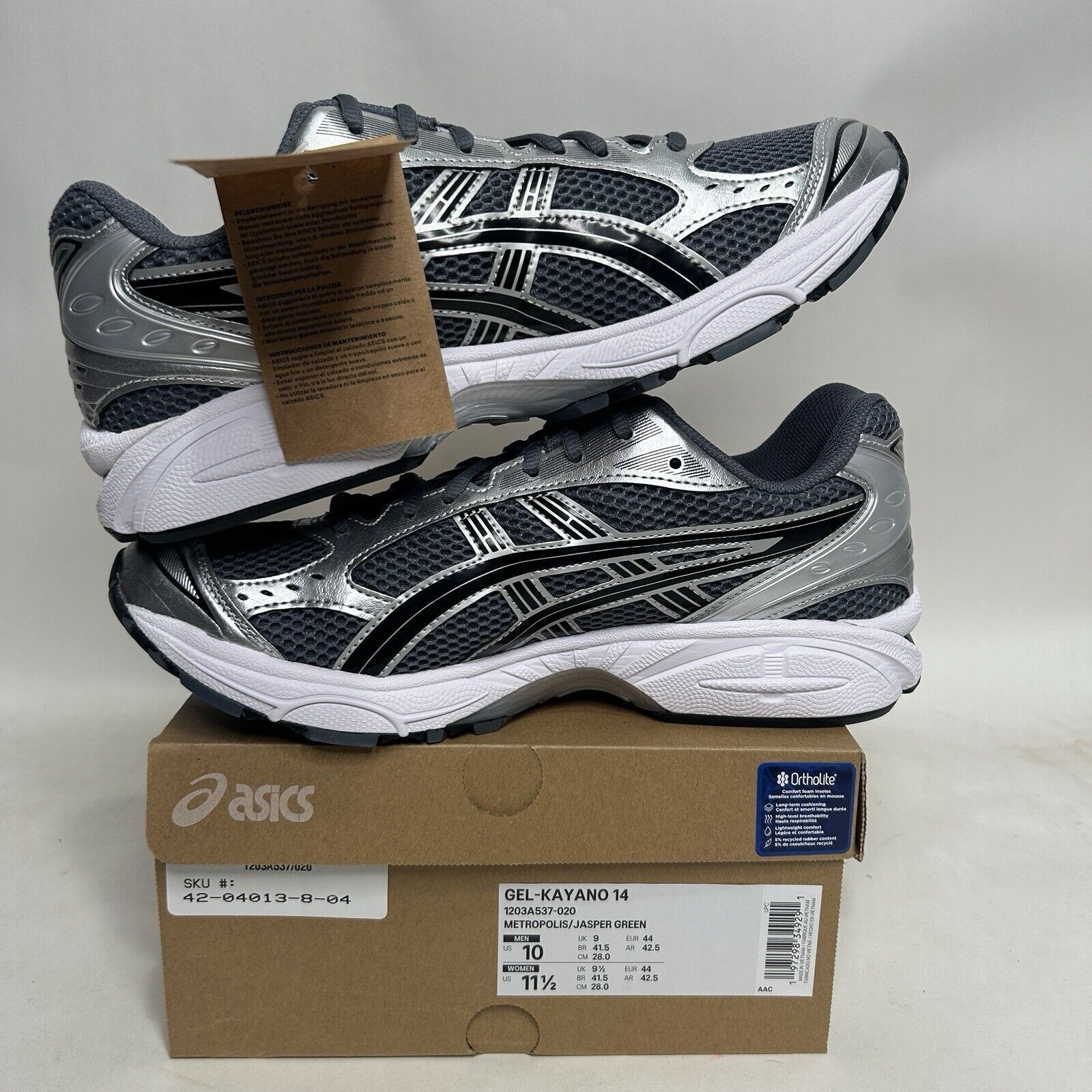 Asics ASICS Gel-Kayano 14 “Metropolis Jasper Green” 2024 Size US 10 / EU 43 - 3 Thumbnail