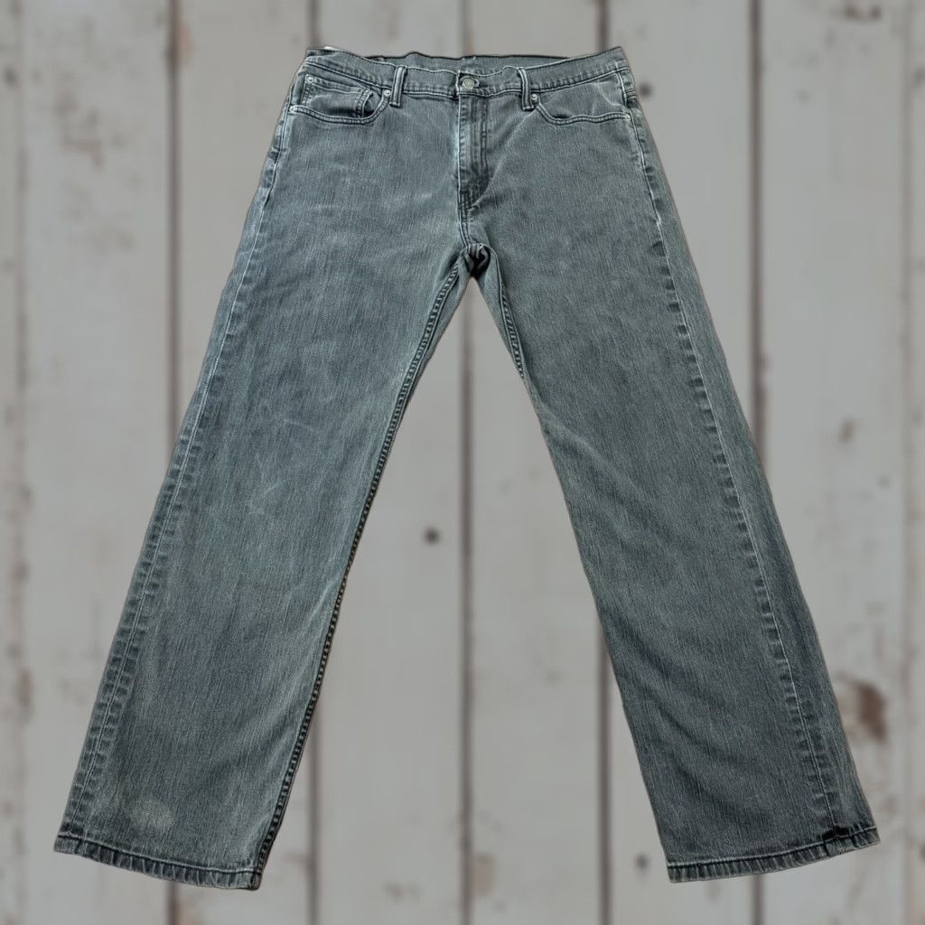 Levi's Levi's 569 Jeans Mens 36 Gray Straight Relaxed Denim Stretch 34x31 Dark Wash Logo Pockets Mid Rise Regular Inseam 31 Size US 34 / EU 50 - 1 Thumbnail