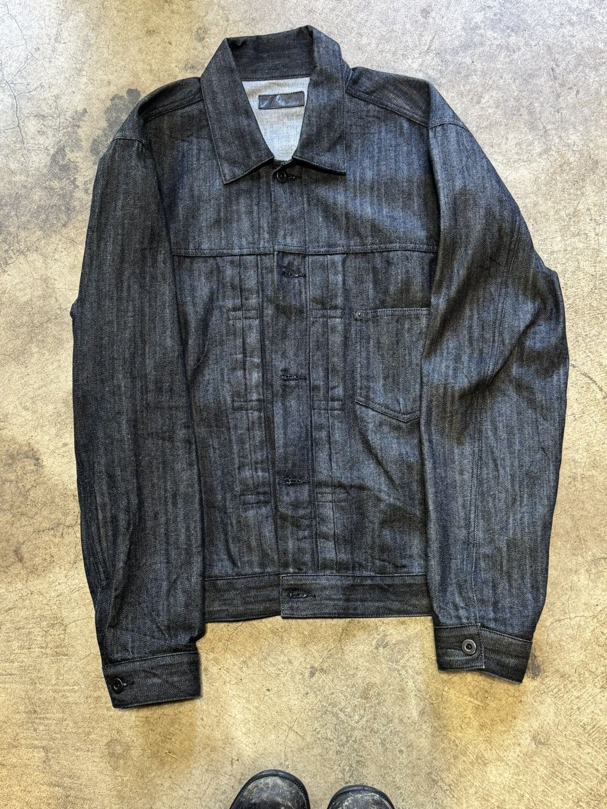 Vuja De Vuja De Lennon Hooded Denim Jacket | Grailed