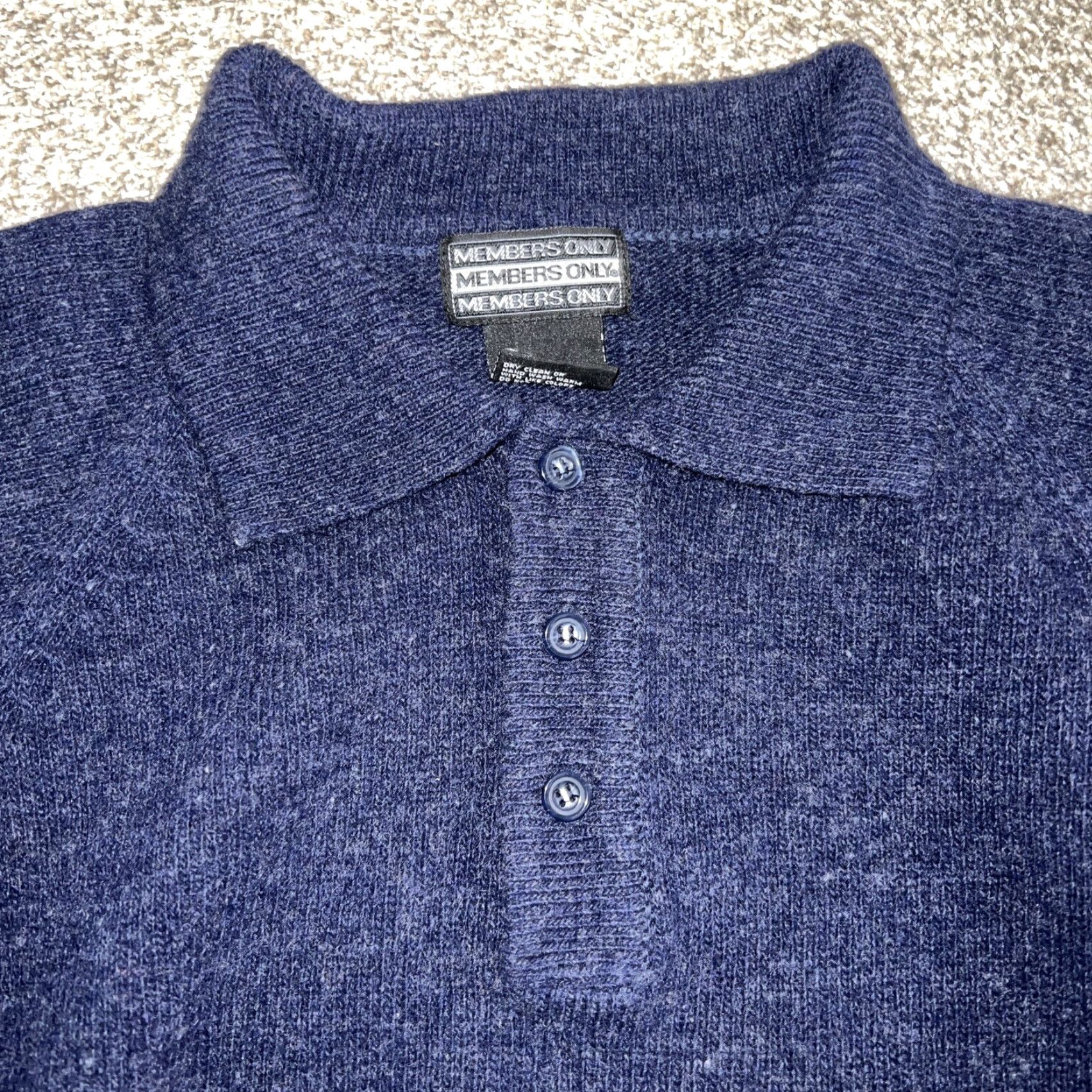 Members Only MEMBERS ONLY Wool Sweater Pullover Adult Medium Blue Mens Size US M / EU 48-50 / 2 - 2 Thumbnail