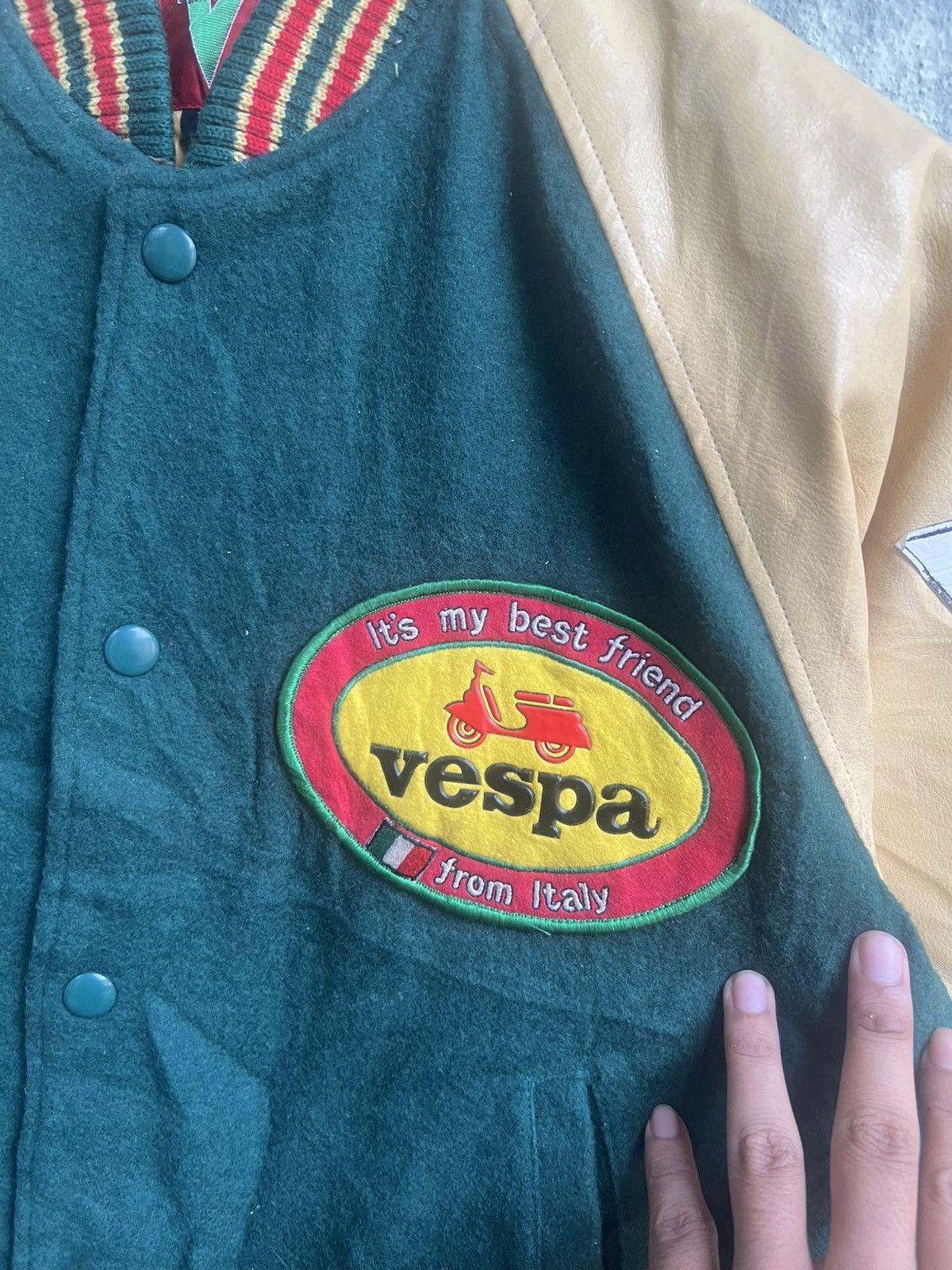 Japanese Brand 90s VESPA VARSITY JACKET Size US M / EU 48-50 / 2 - 3 Thumbnail