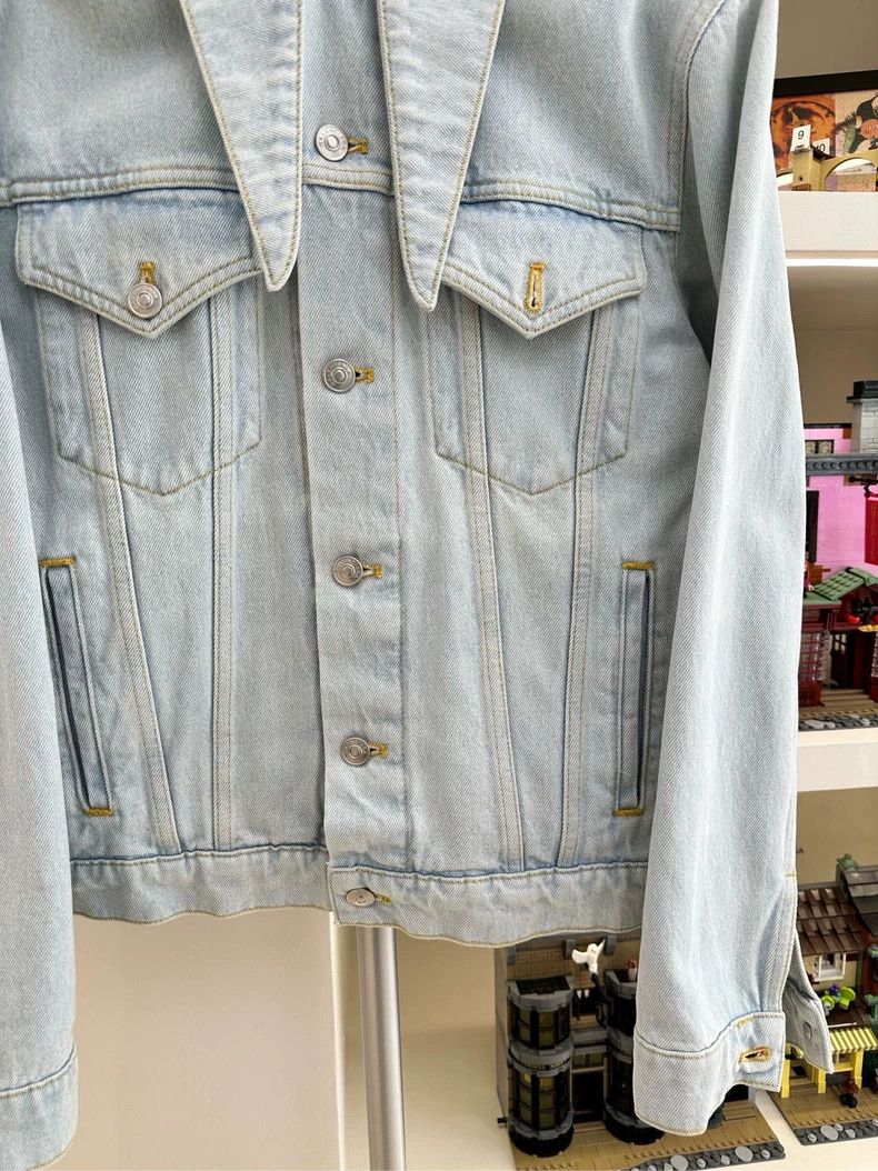 Balenciaga Balenciaga size 38 Light blue bow-tie denim jacket 2501-Nex Size US M / EU 48-50 / 2 - 5 Thumbnail