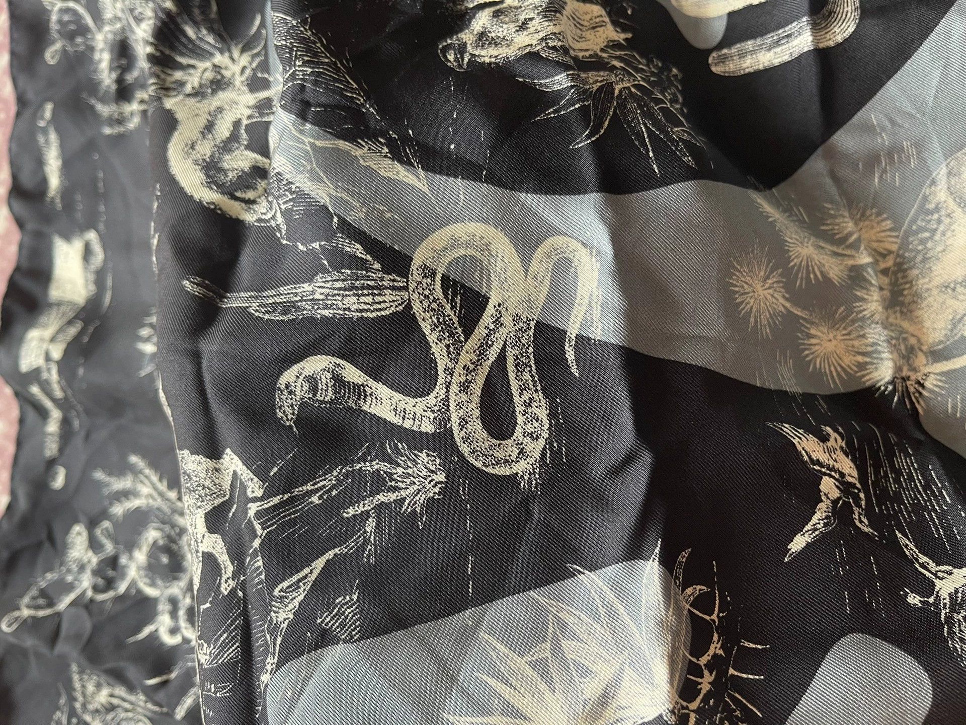 Dior Dior Silk Scarf Dior Animal Motif & Logo - Tagless (Unused) Size ONE SIZE - 2 Thumbnail