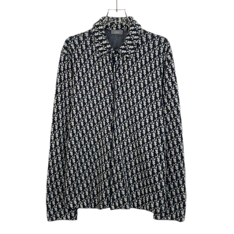 Dior Dior Black and white old flower full logo cotton knitted ja Size US S / EU 44-46 / 1 - 1 Thumbnail
