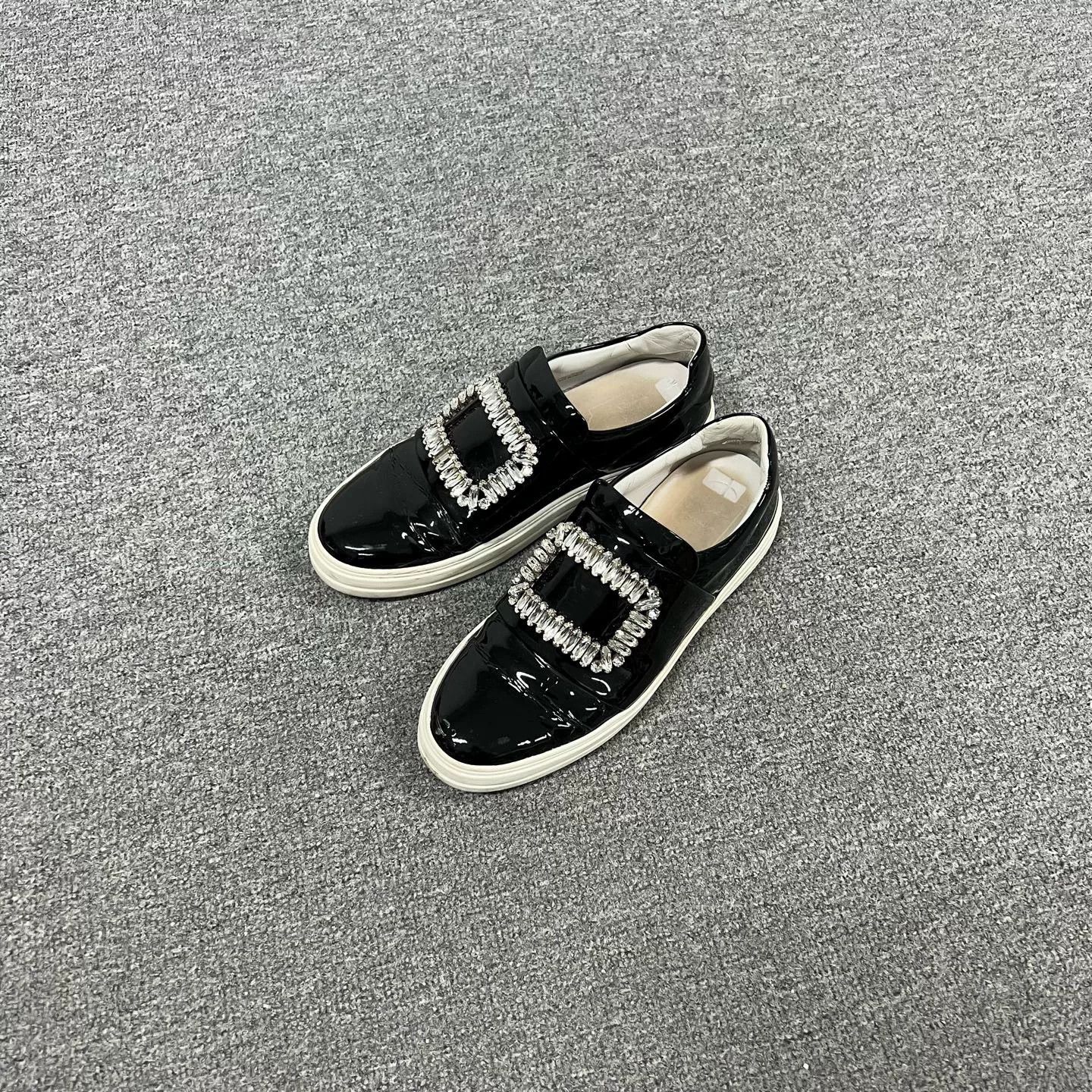 Roger Vivier Roger Vivier RV Crystal Buckle Slip-On Size US 7 / IT 37 - 1 Thumbnail