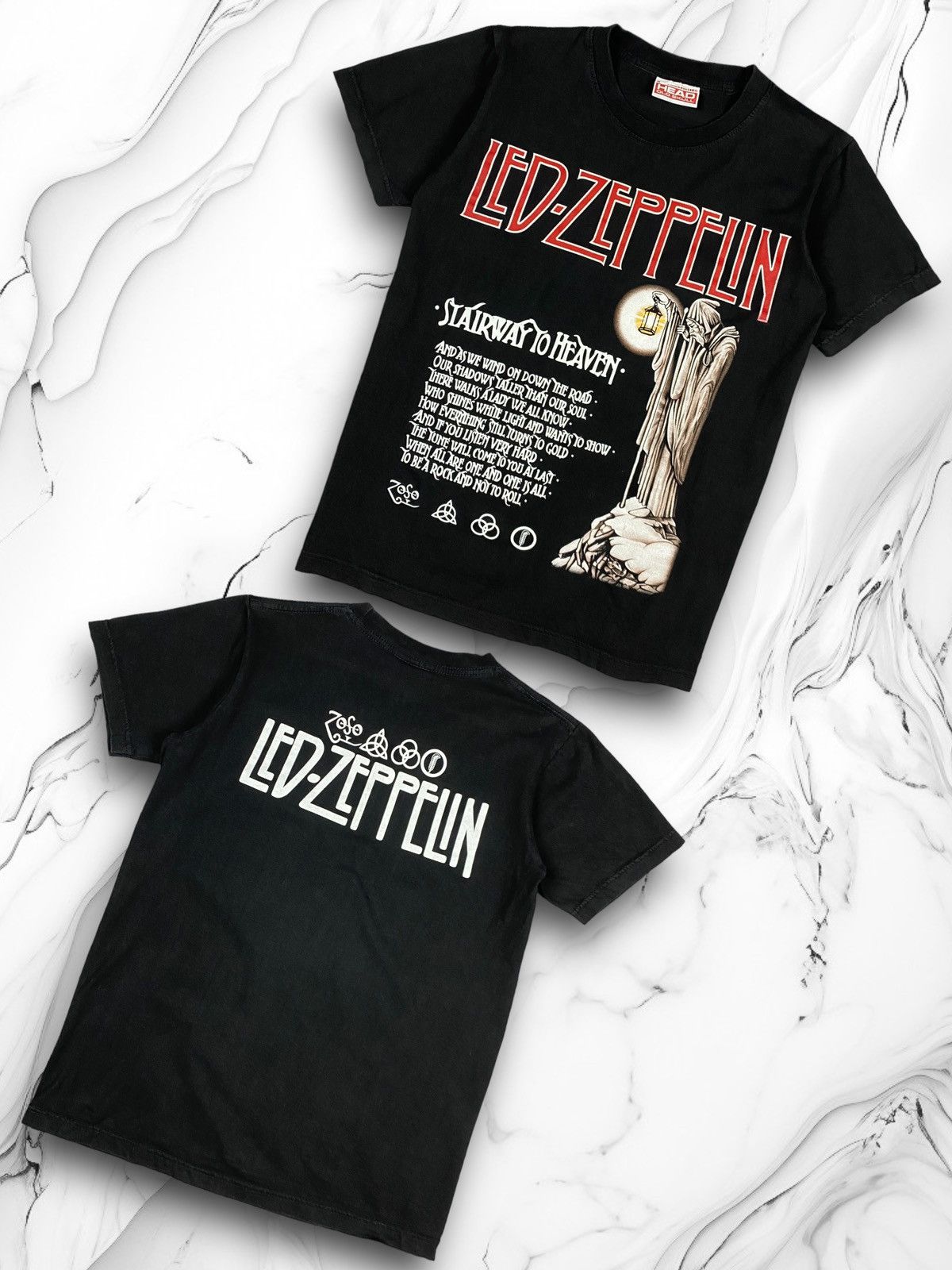 Led Zeppelin × Vintage Vintage Led Zeppelin Rock Band Tee T-Shirt Size US M / EU 48-50 / 2 - 1 Thumbnail